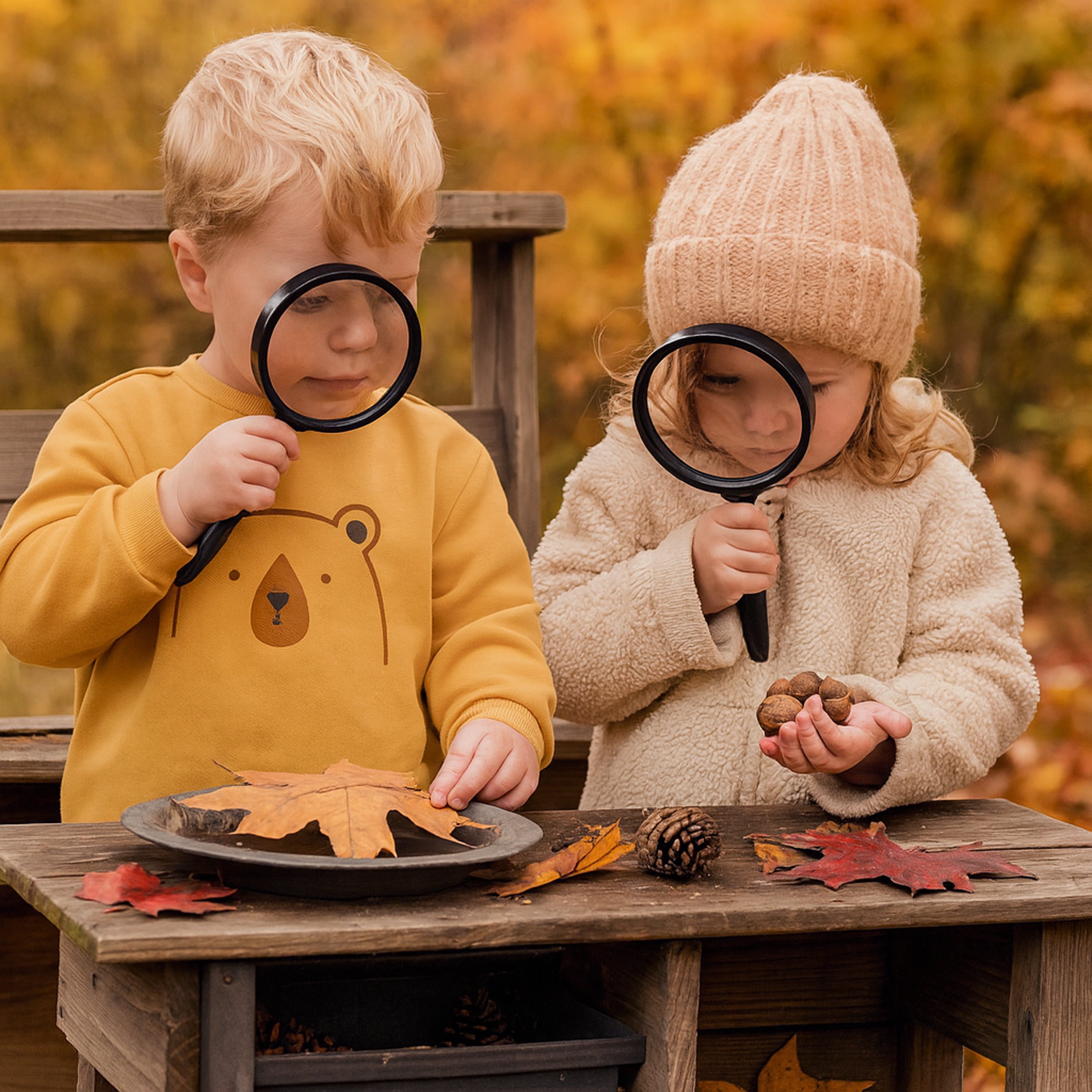 Unbreakable Bifocal Magnifying Glasses | Set of 6 with 2x/4x Zoom Lenses