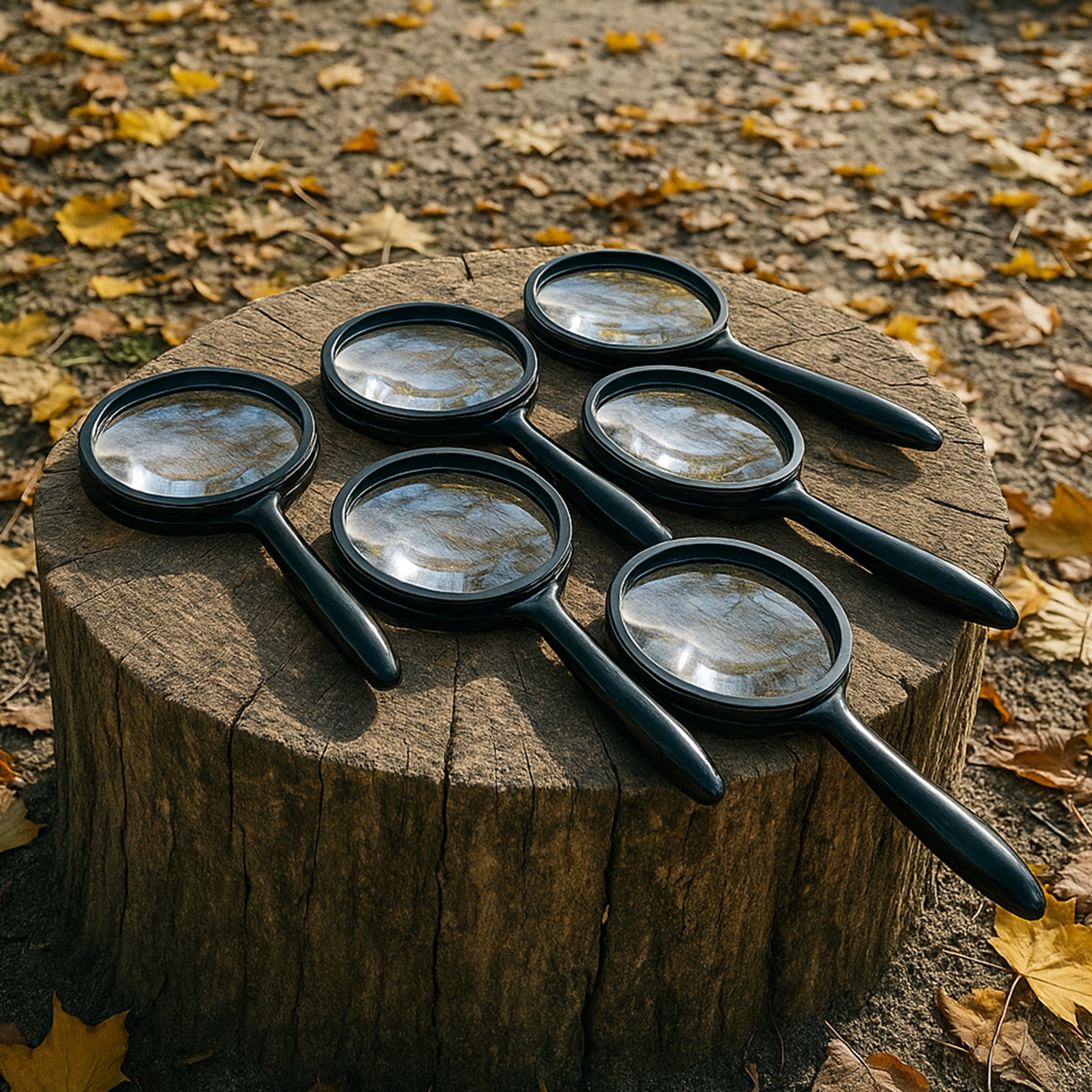 Unbreakable Bifocal Magnifying Glasses | Set of 6 with 2x/4x Zoom Lenses