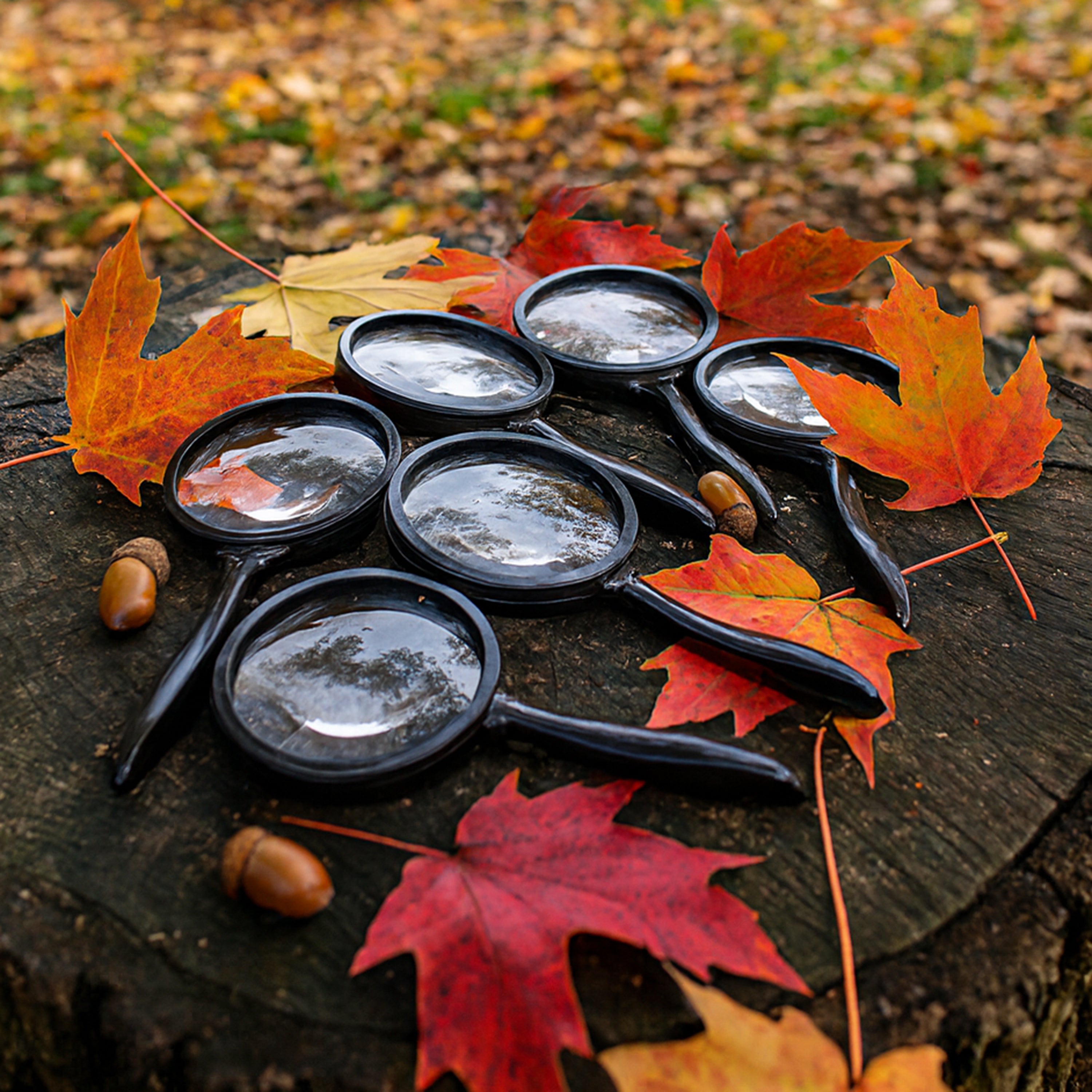 Unbreakable Bifocal Magnifying Glasses | Set of 6 with 2x/4x Zoom Lenses