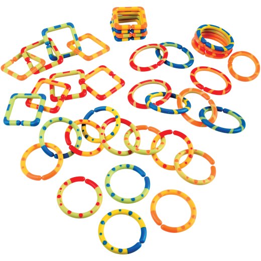 Colorful Sensory Toy Links – 48-Piece Set