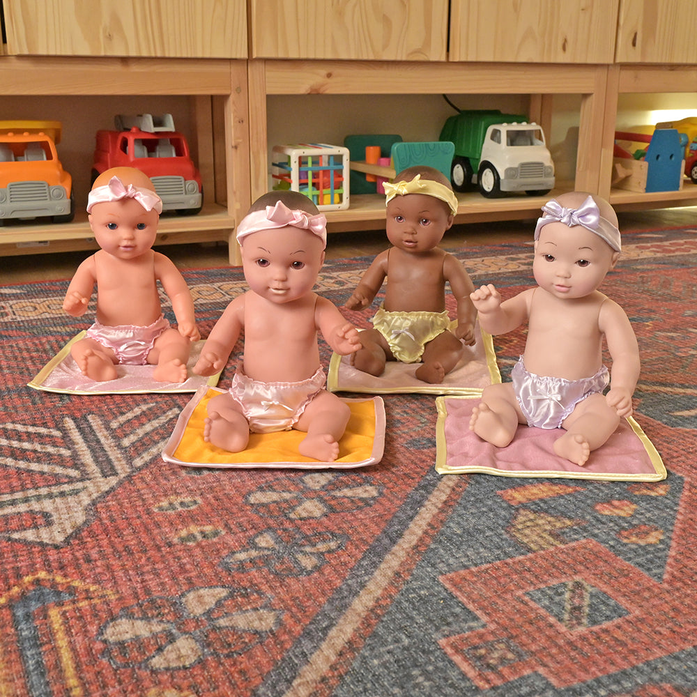Multi-Ethnic Tender-Touch Baby Dolls with Blankets | Ultra-Soft & Realistic
