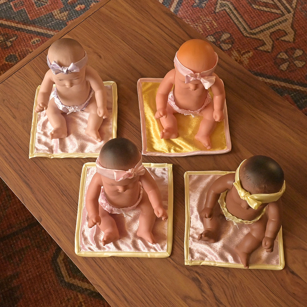 Top View of Multi-Ethnic Tender-Touch Baby Dolls | Set of 4