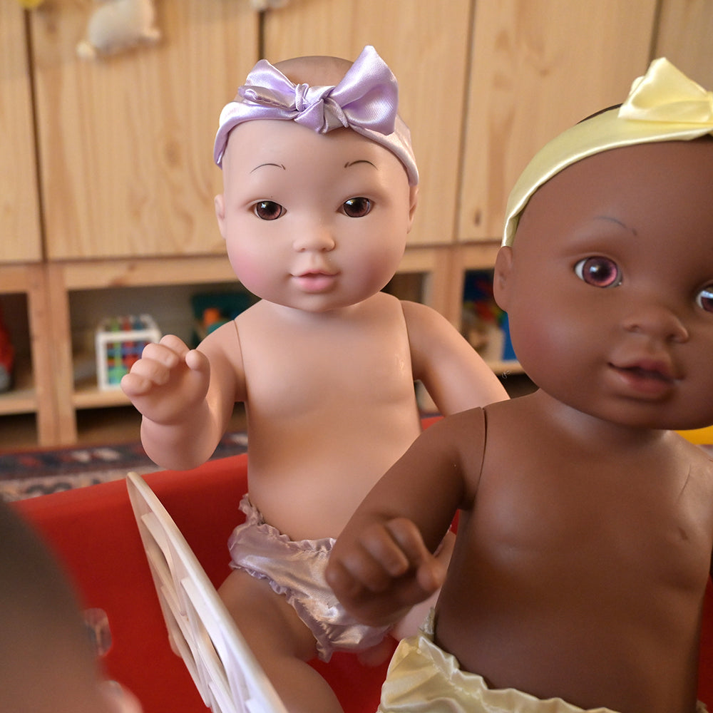African American & Asian baby Dolls in Classroom