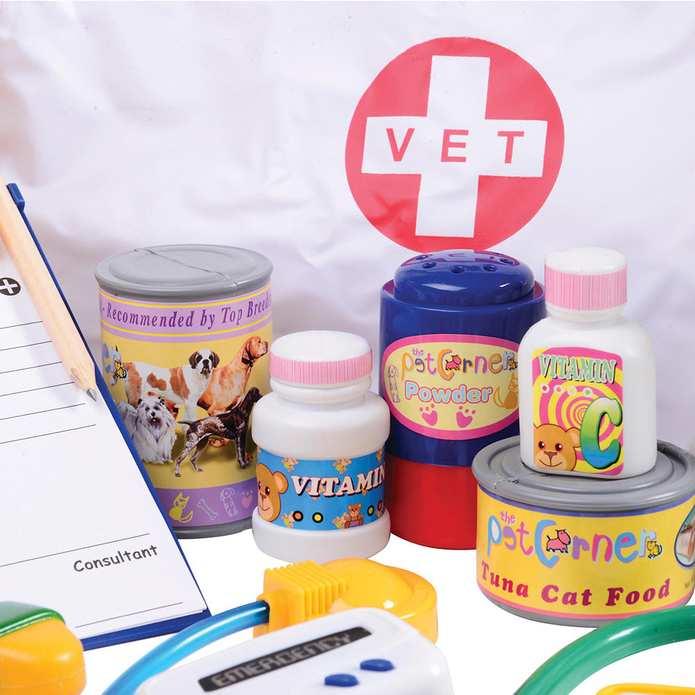 Close-up of Play vet Accessories