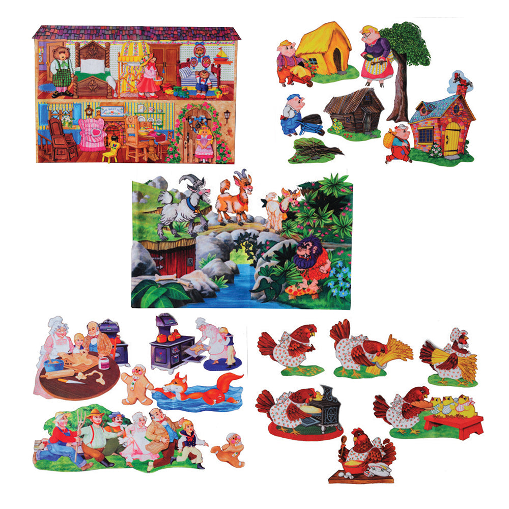 Storytelling Flannel Board Set | Goldilocks, Three Little Pigs & More