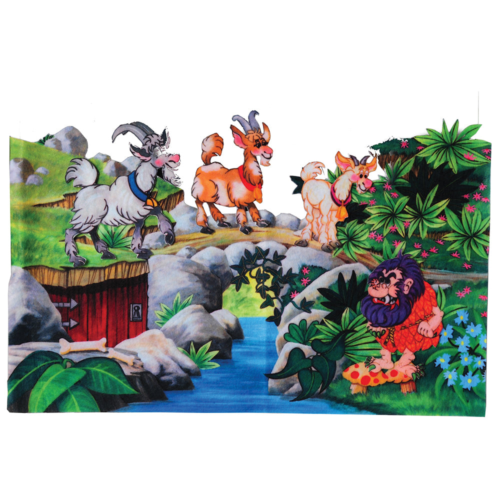 3 Billy Goats Gruff Flannel Board Set