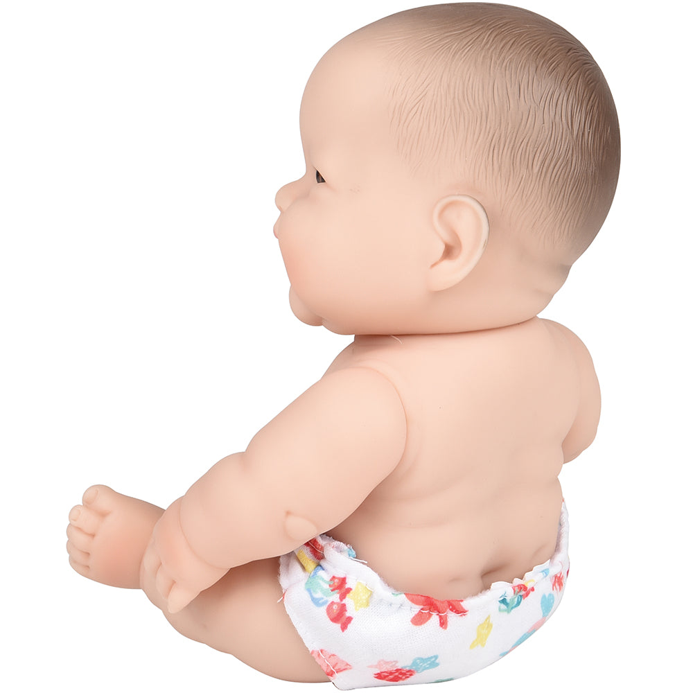 Back View of Huggable 14" Asian Baby Doll