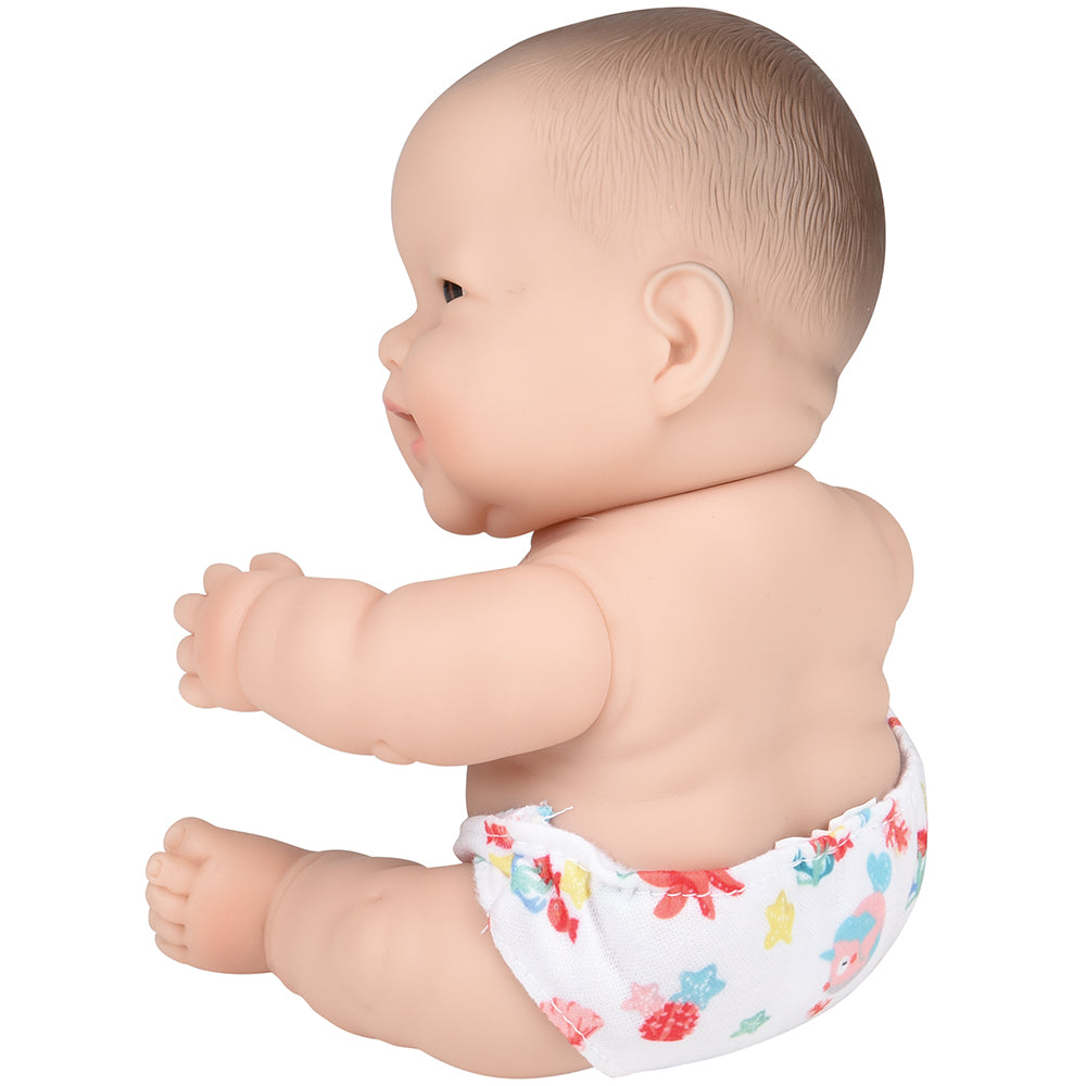 Back View of Huggable 10" Asian Baby Doll