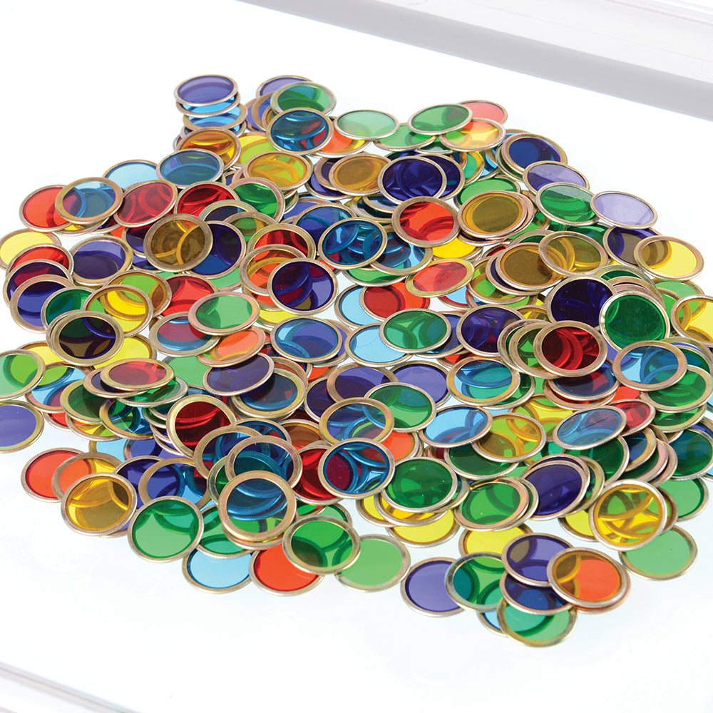 100 Colorful Metal Ringed Chips