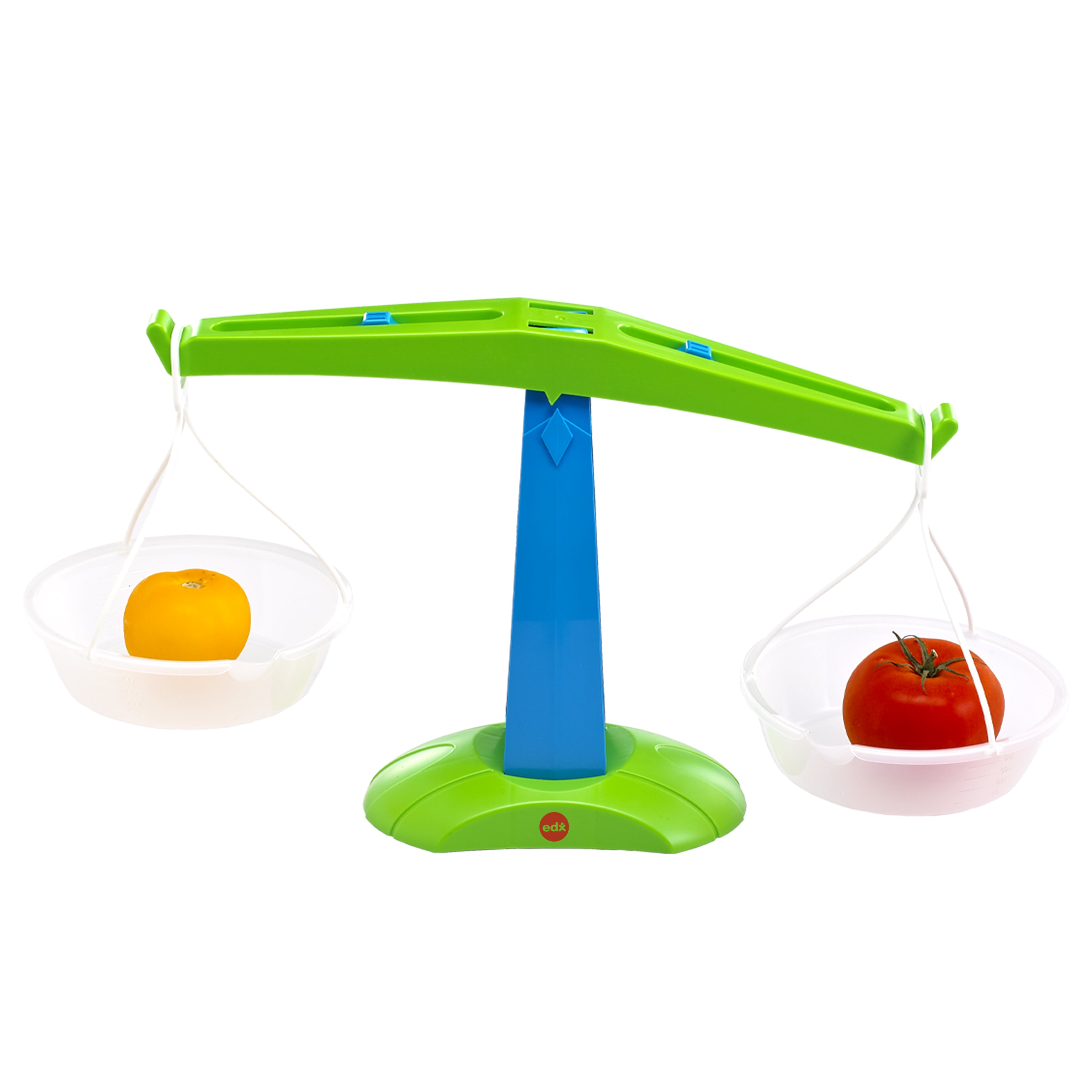 Early Math Balance Scale | Plastic Classroom Measurement Tool with Removable Pans & Graduated Marks