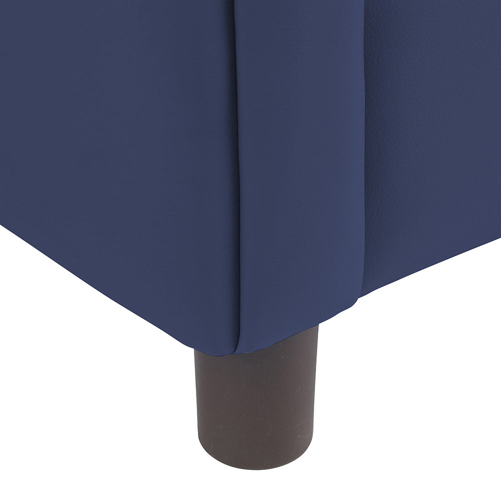 Close-up of leg on Little Lux Navy Preschool Chair & Sofa Set