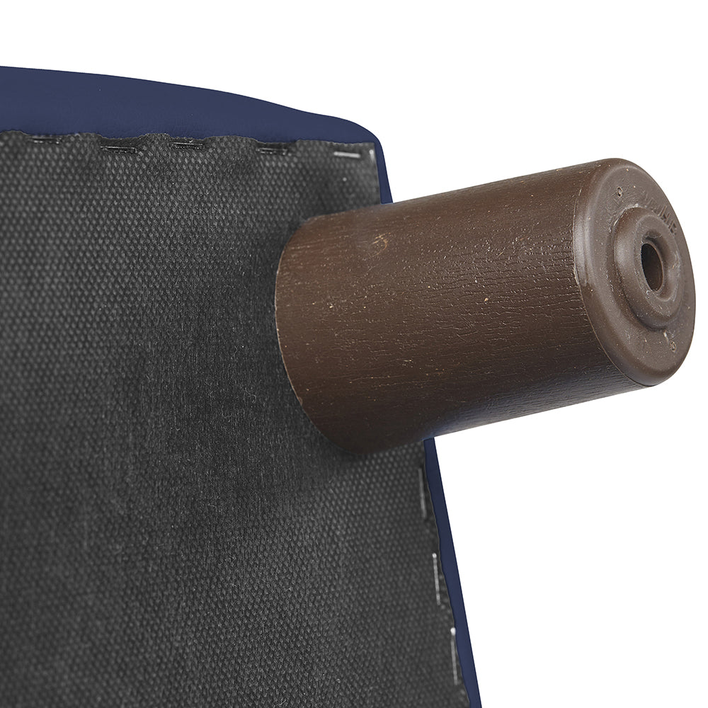 Close-up of leg on Little Lux Navy Preschool Chair & Sofa Set