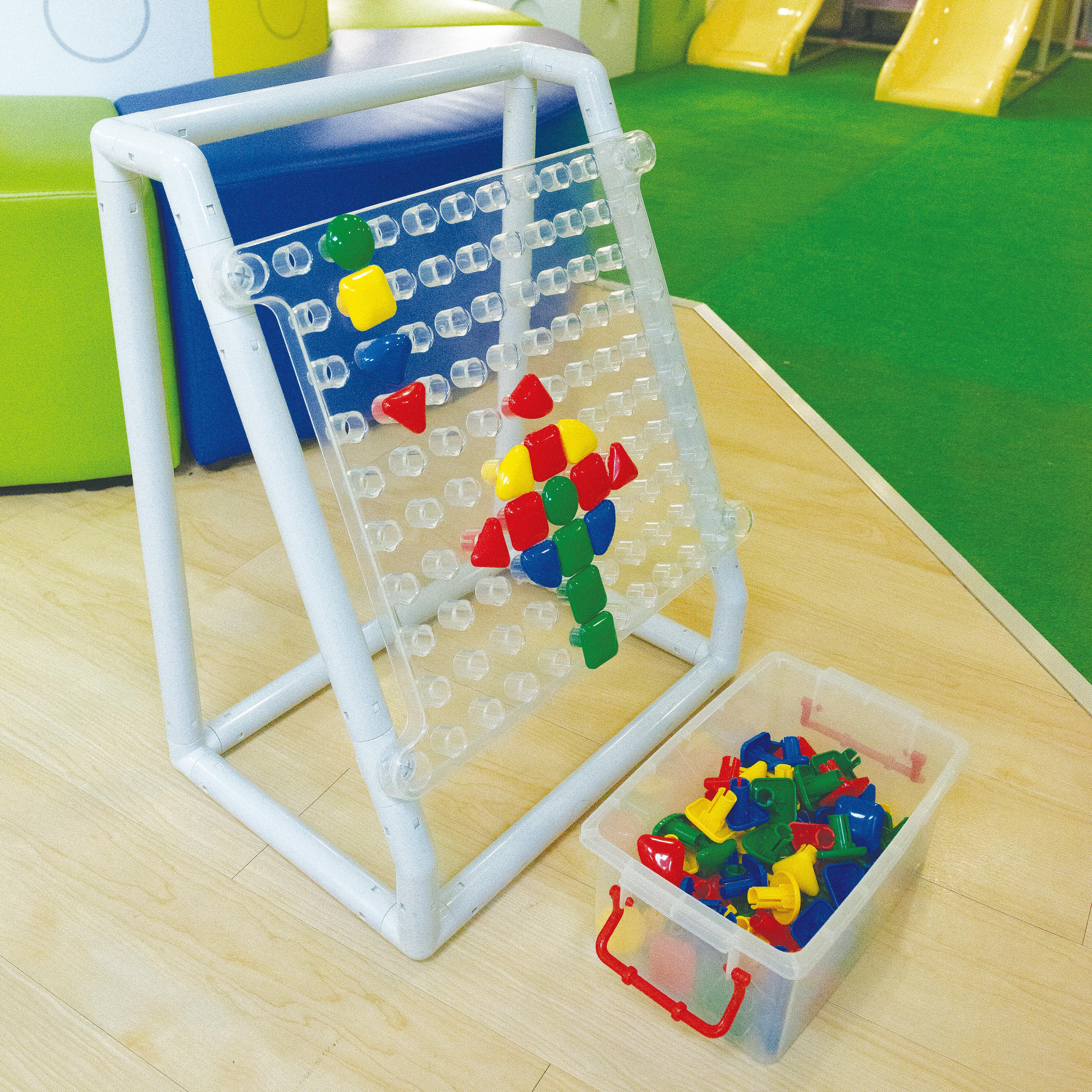 STEM Mega Pegboard Set | 100 Jumbo Pegs with Stand for Sorting, Patterns & Fine Motor Skills