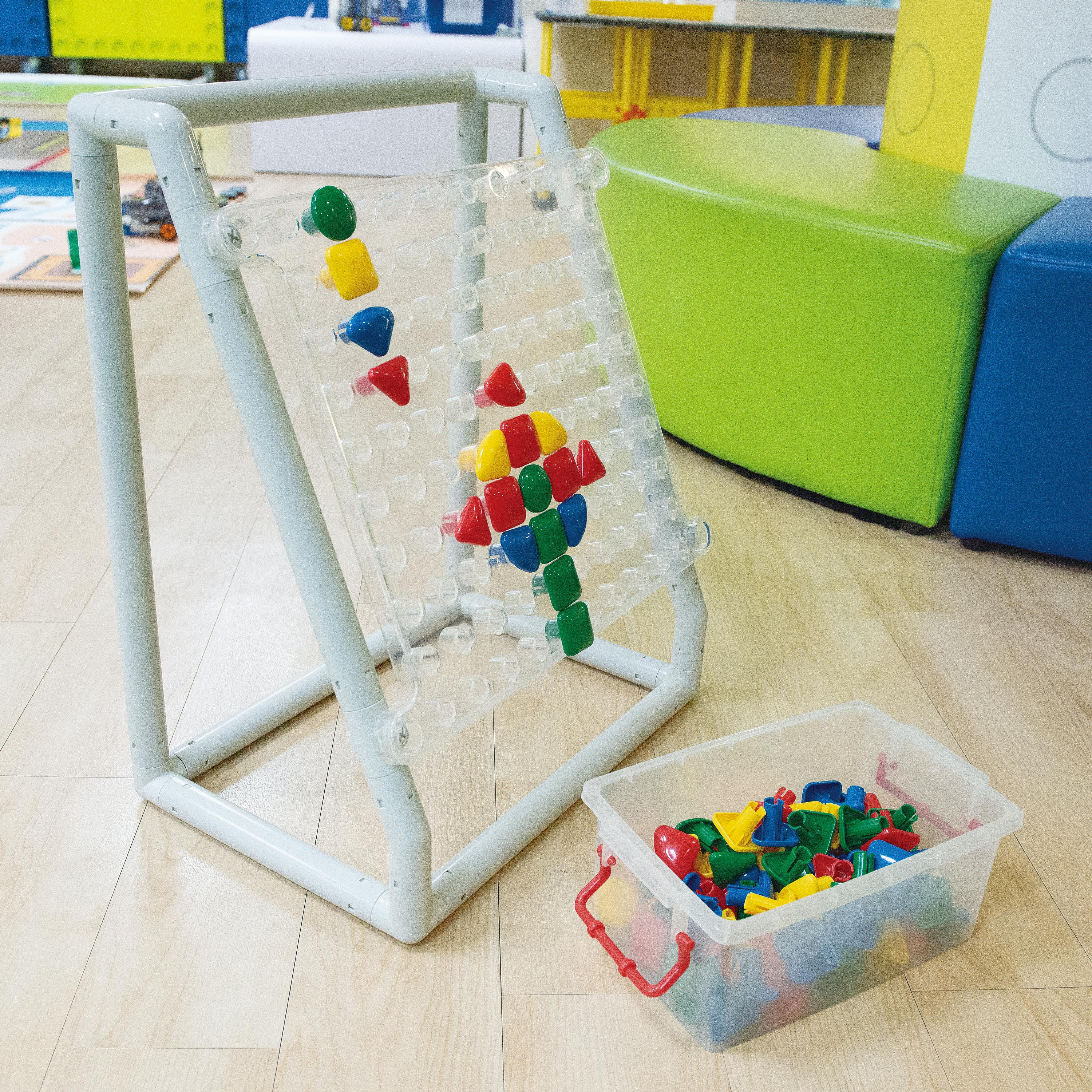 STEM Mega Pegboard Set | 100 Jumbo Pegs with Stand for Sorting, Patterns & Fine Motor Skills