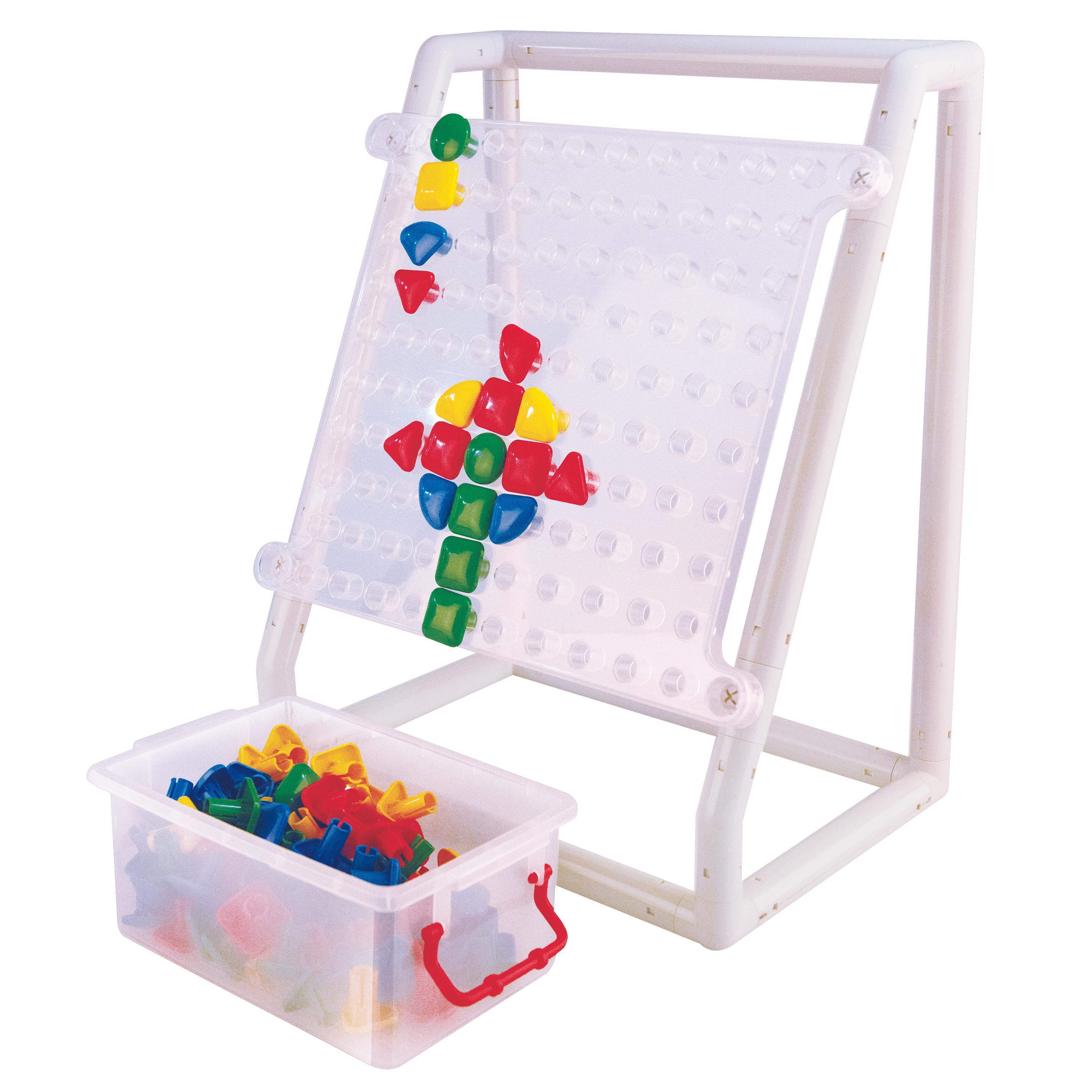 STEM Mega Pegboard Set | 100 Jumbo Pegs with Stand for Sorting, Patterns & Fine Motor Skills