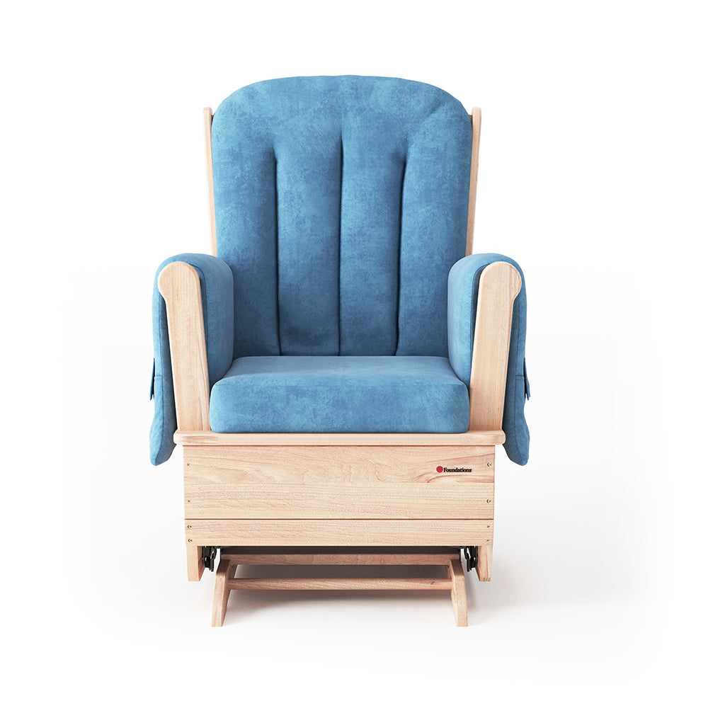 Front View of Oversized Glider Rocker Chair