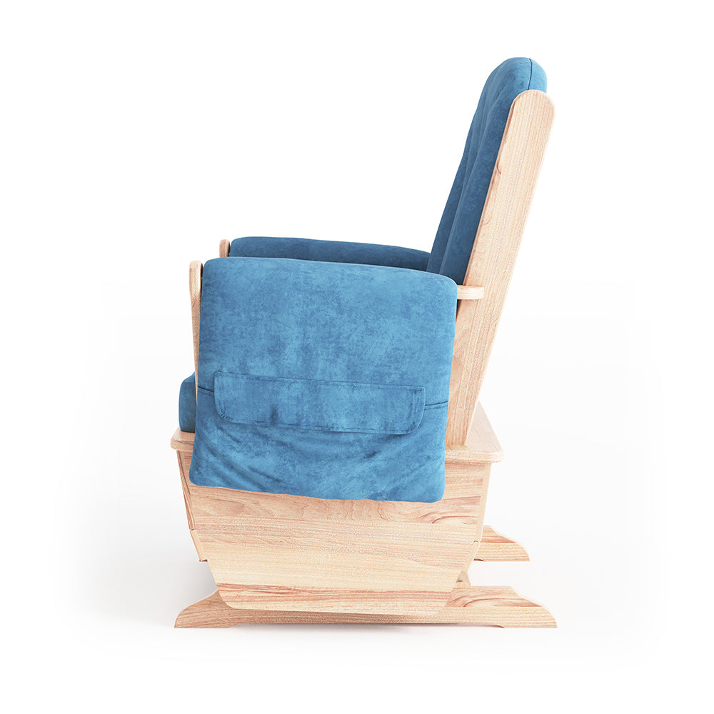 Side View of Oversized Glider Rocker Chair