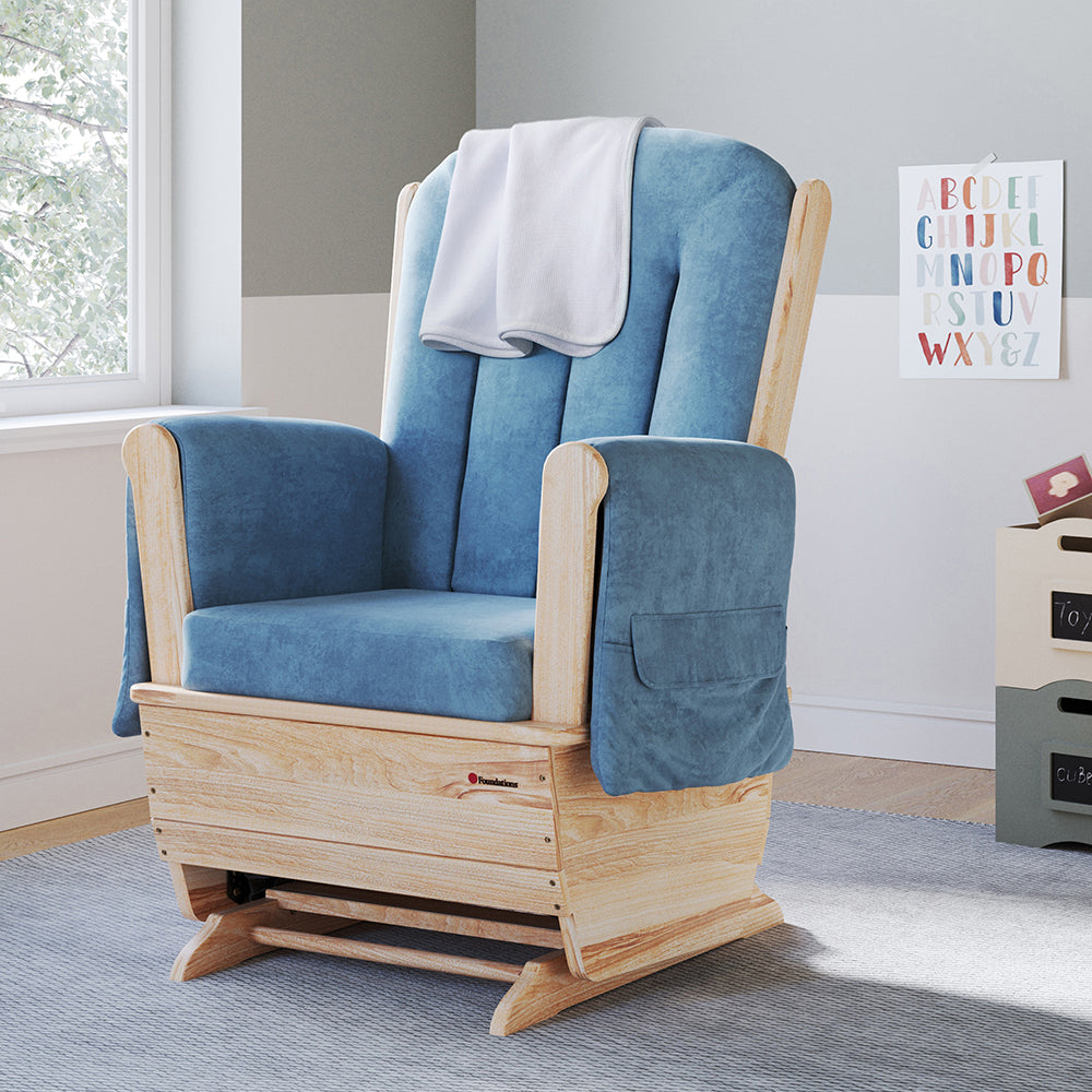 Oversized Glider Rocker Chair in Daycare Classroom