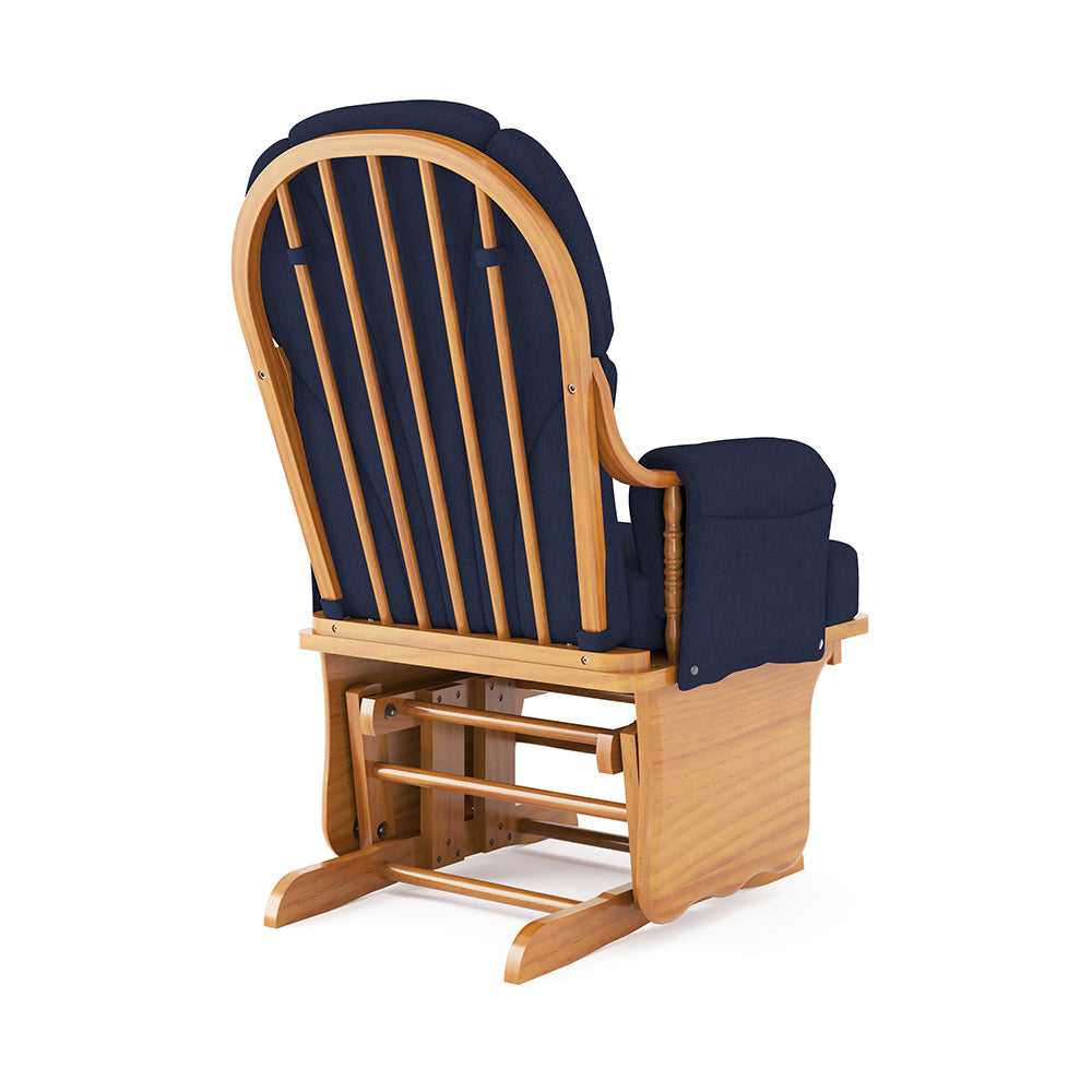 Back View of Standard Size Wooden Glider Rocker