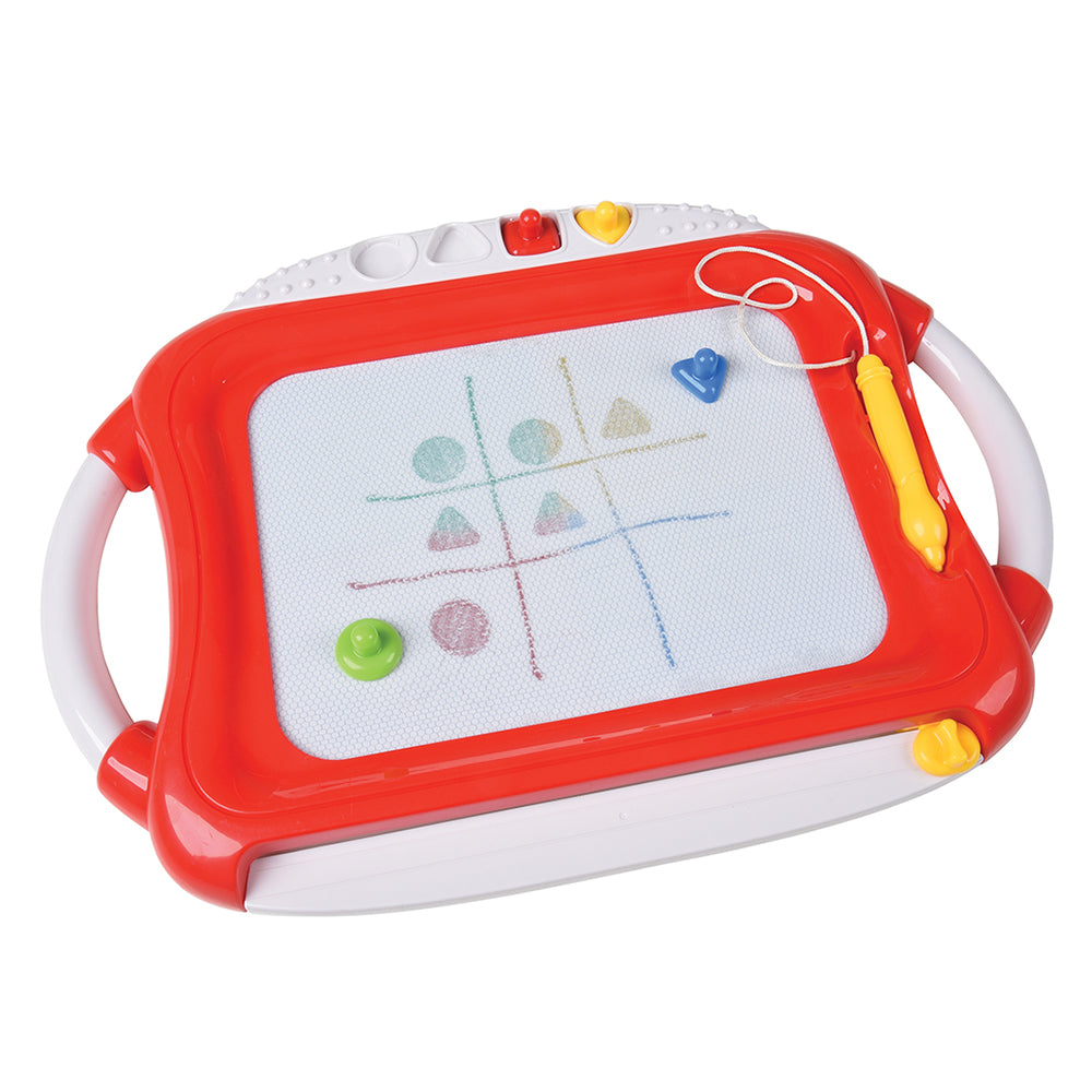 Playing Tic-Tac-Toe with Magnetic Sketcher Board