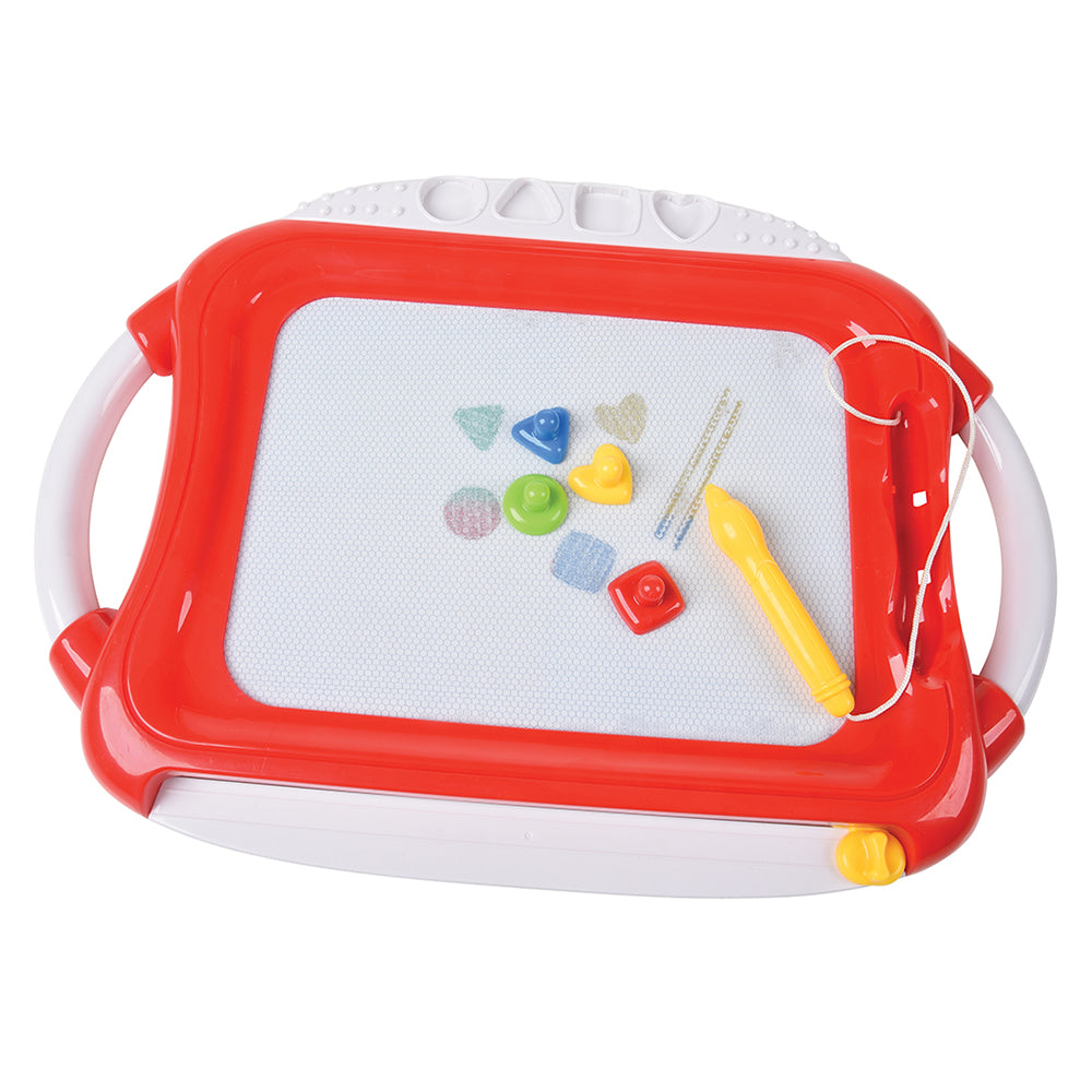 Magnetic Sketcher Board with Stylus & Shape Stampers