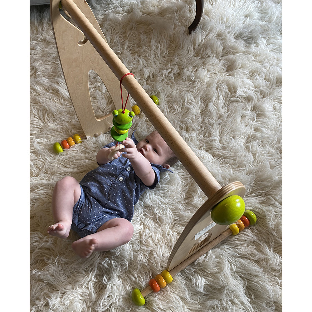 Baby Being Entertained with Infant Play Gym