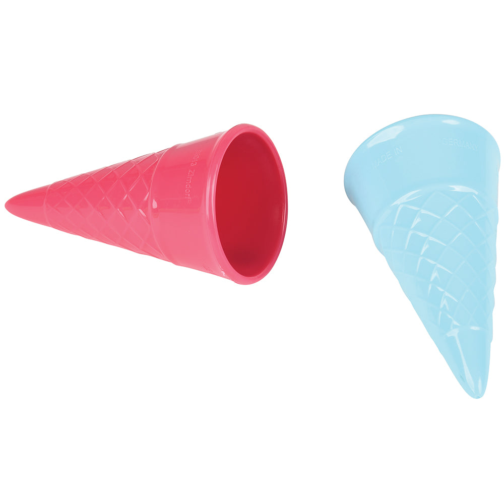 Plastic Pink & Blue Ice Cream Cones