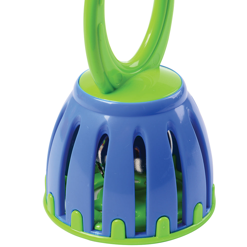 Close-up of Blue & Green Musical Baby Bell