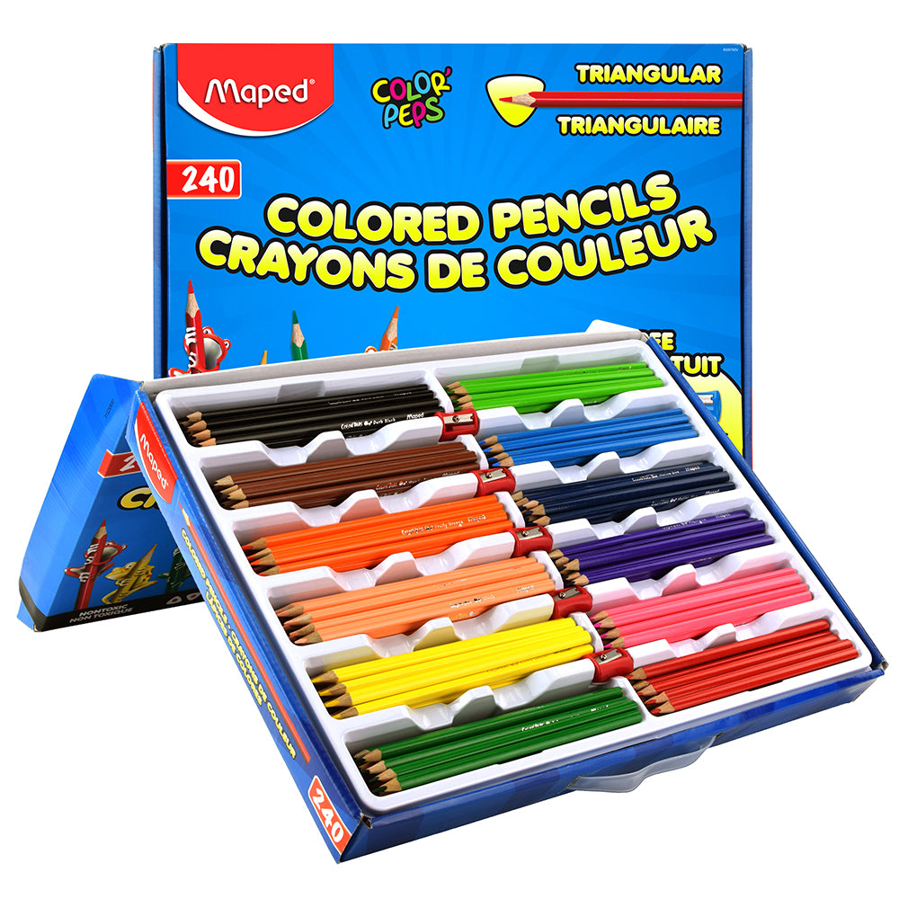 Triangle Colored Pencils | 240-Piece Set