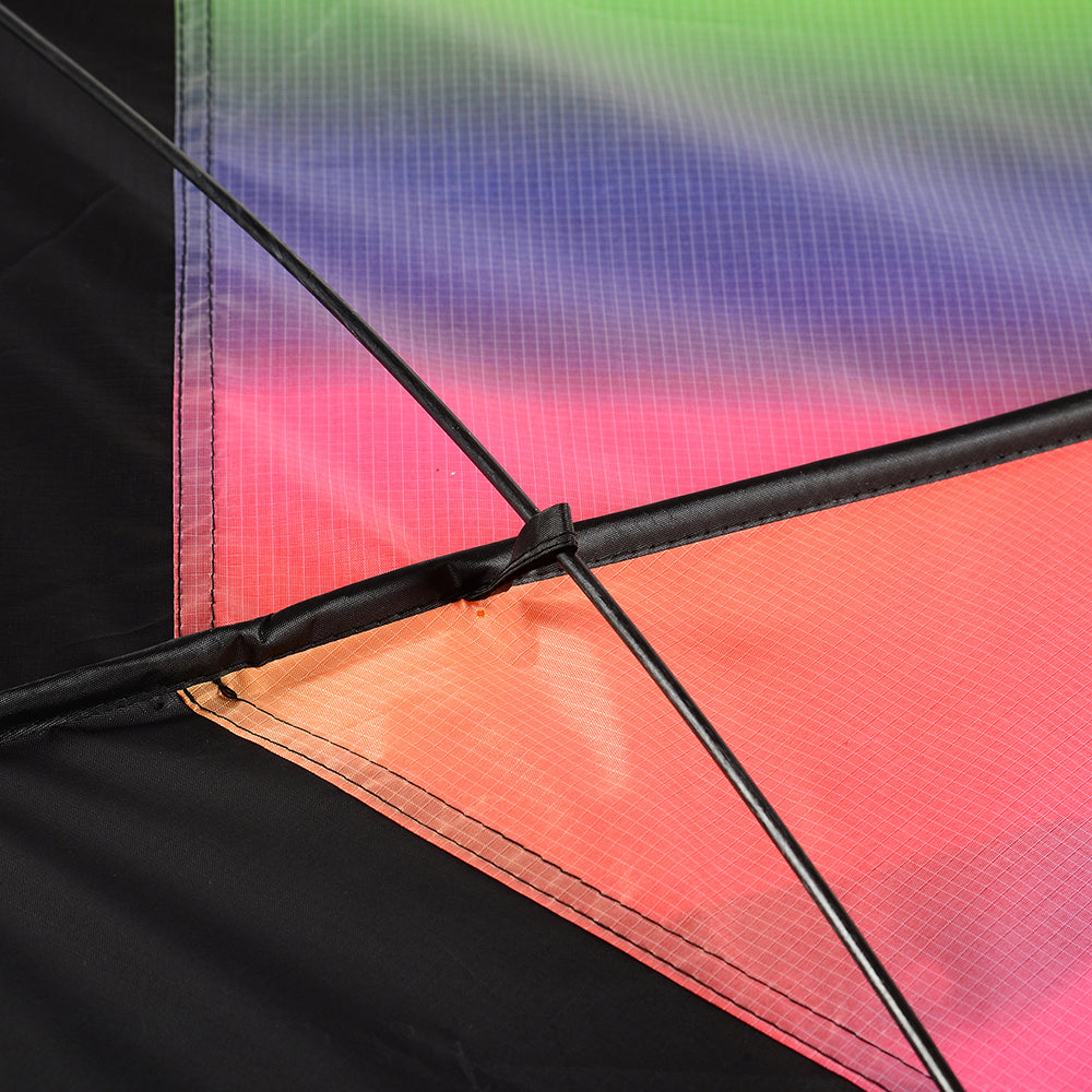 Flexible Struts on Rainbow Dragon Tail Kite