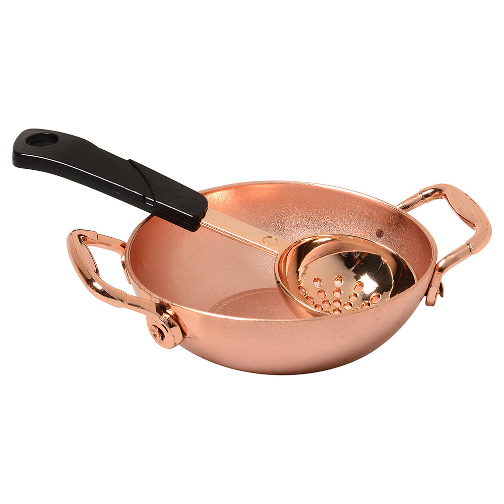 Realistic Pretend Copper Wok