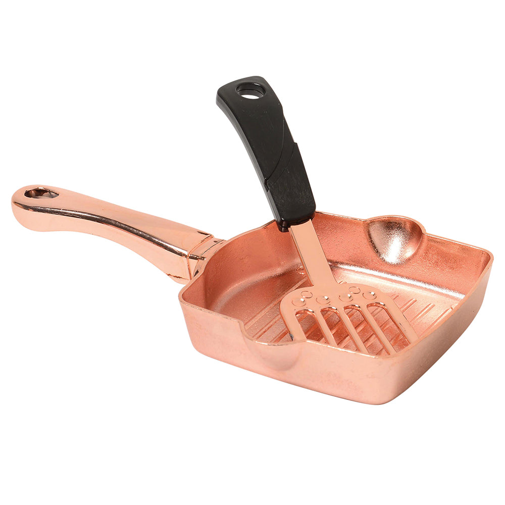 Realistic Copper Frying Pan & Spatula