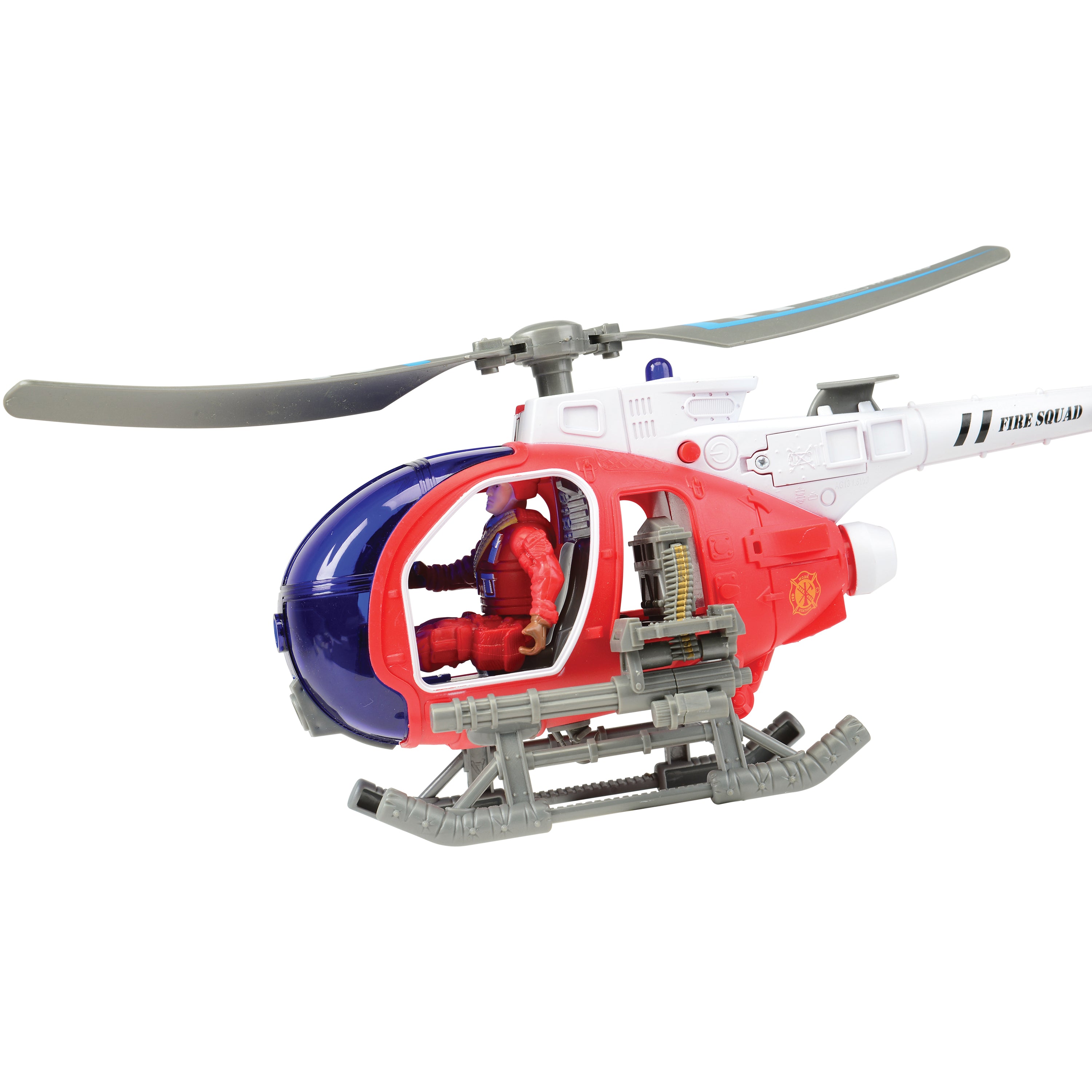 Toy Rescue Helicopter with Firefighter