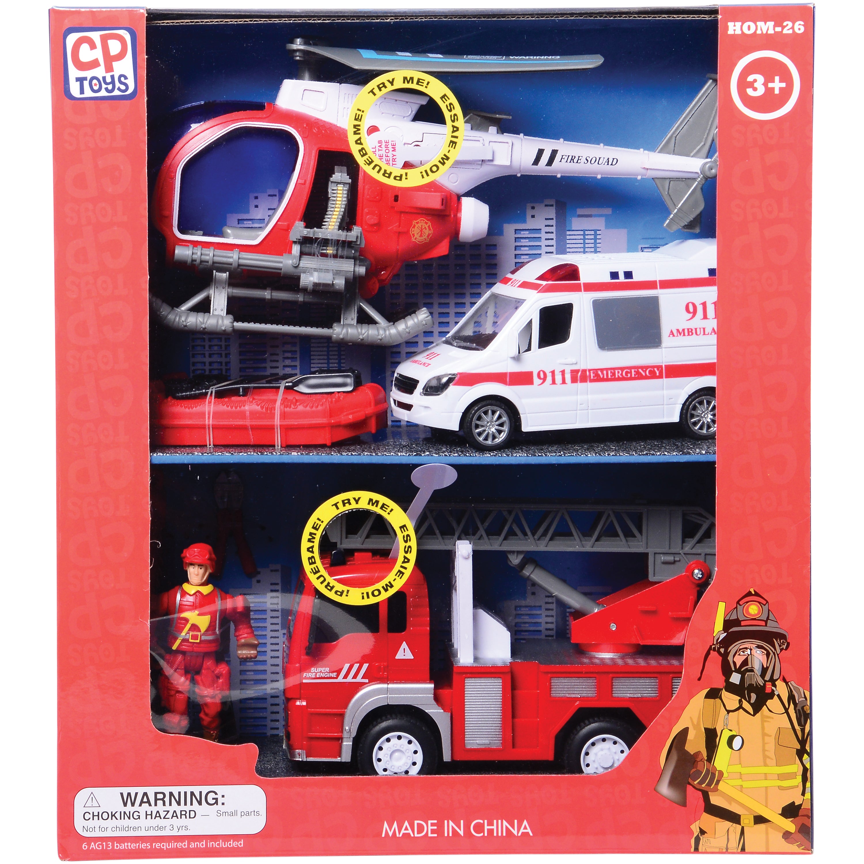 City Fire Special Ops & Rescue Playset | Lights, Sounds, and Rescue Action Packaging