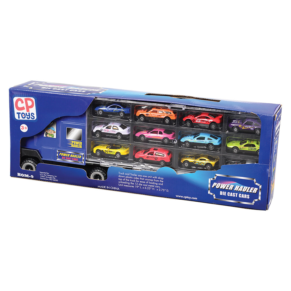 Transport Car Carrier with 12 Die-Cast Vehicles Packaging