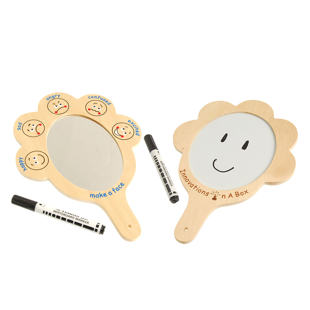 What Are You Feeling? Emotion Mirrors with Write & Wipe Surface and Dry Erase Marker