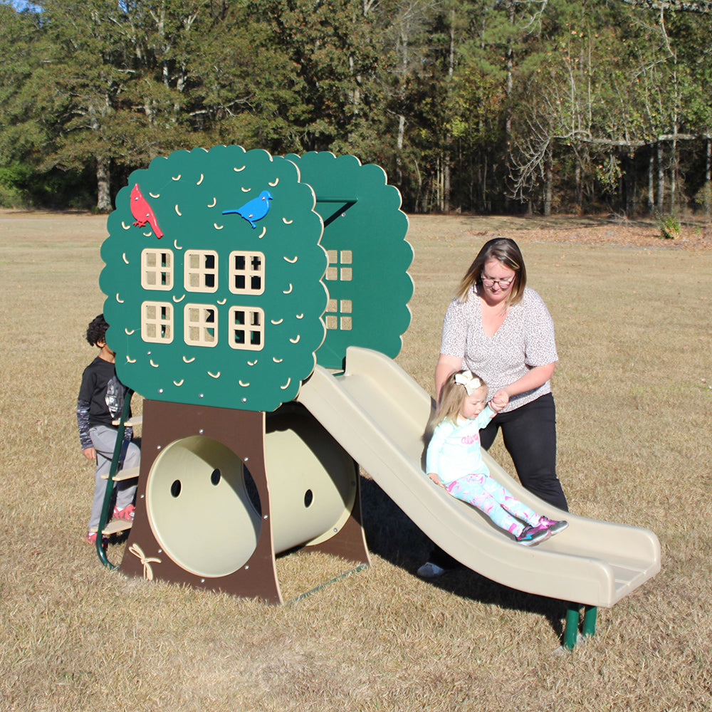 Sliding Fun with Robin's Nest playground Equipment