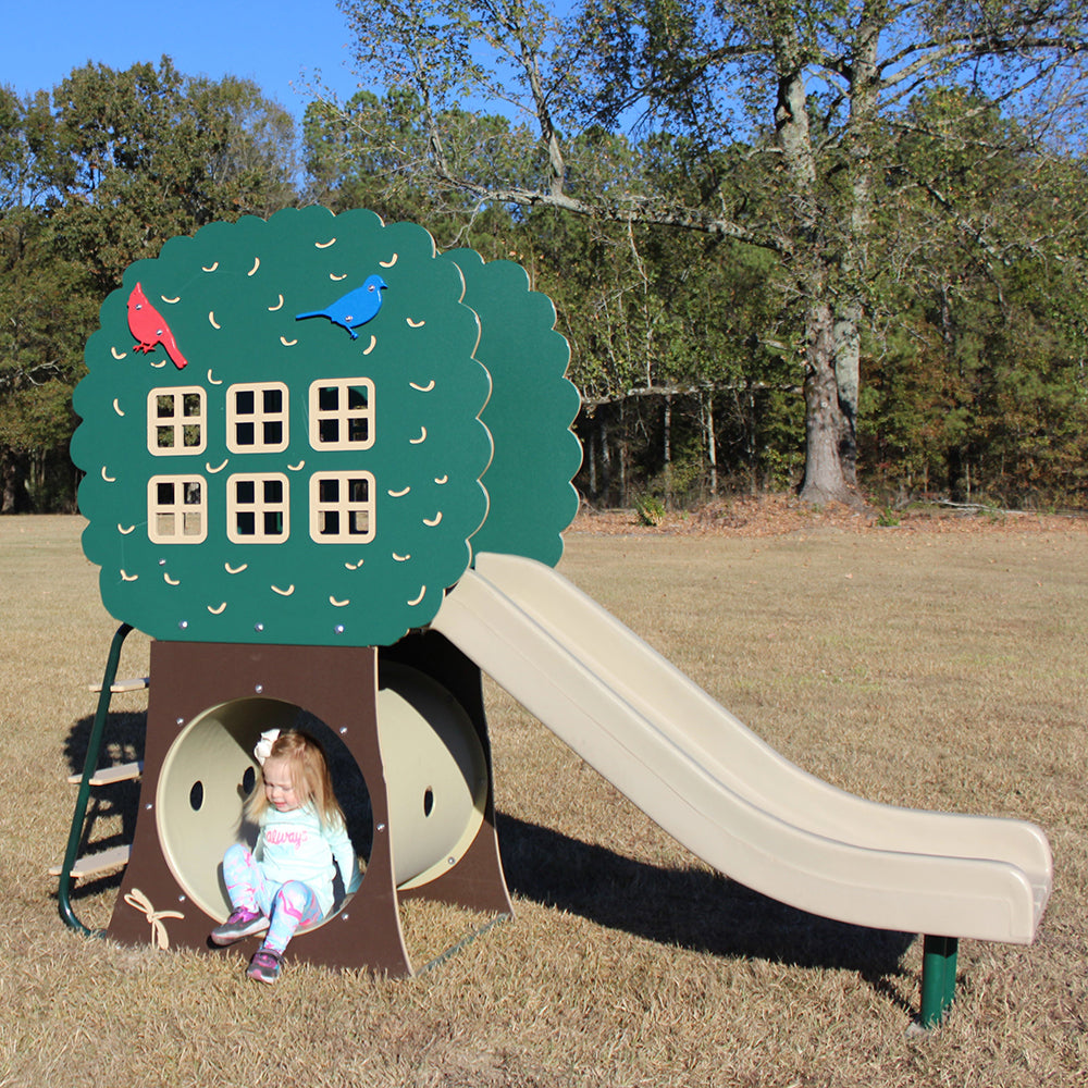Tunnel Exploring with Robin's Nest playground Equipment