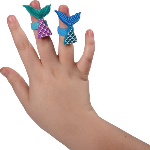Mermaid Tail Rings – Set of 6