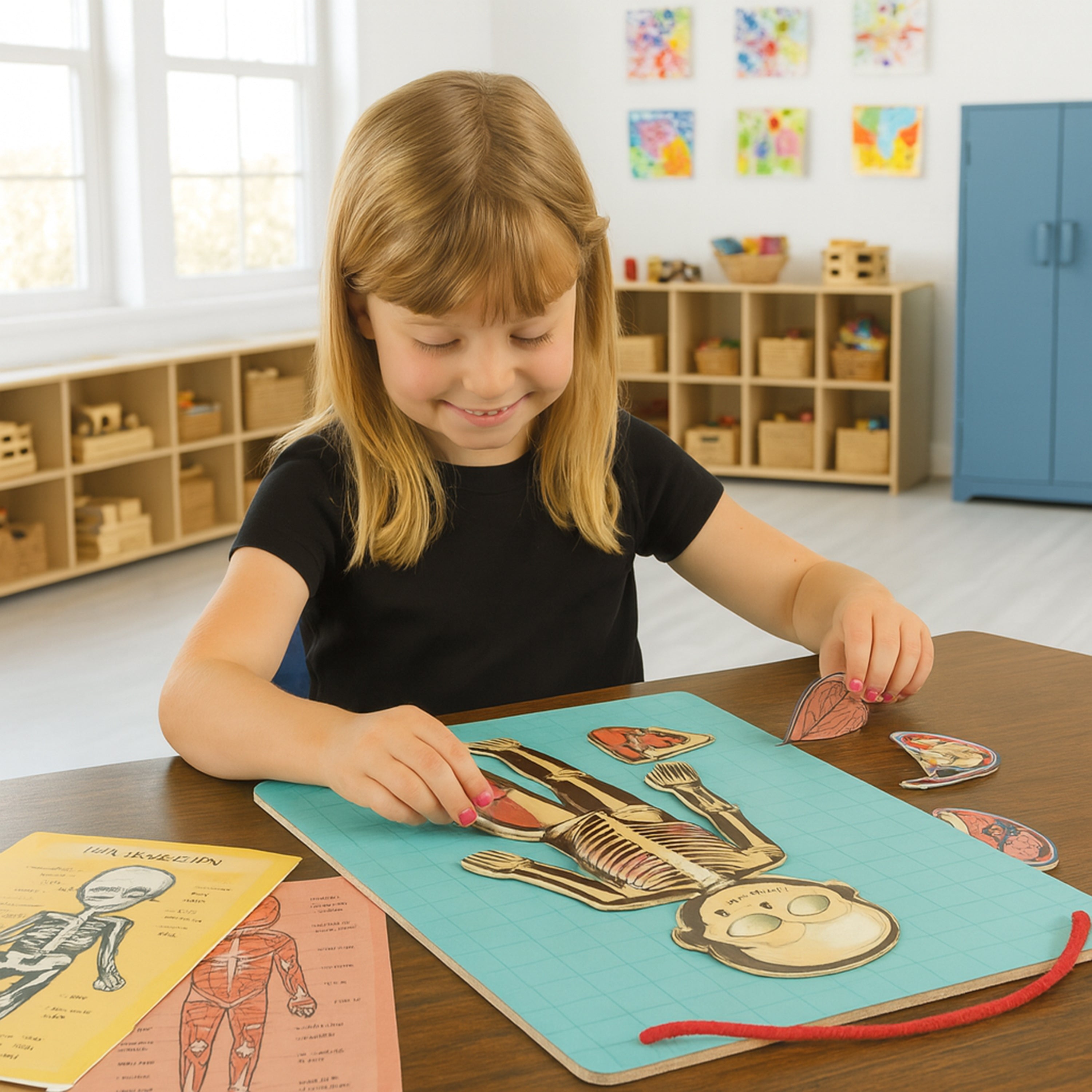 Magnetic Body Puzzle - Learn about the Body