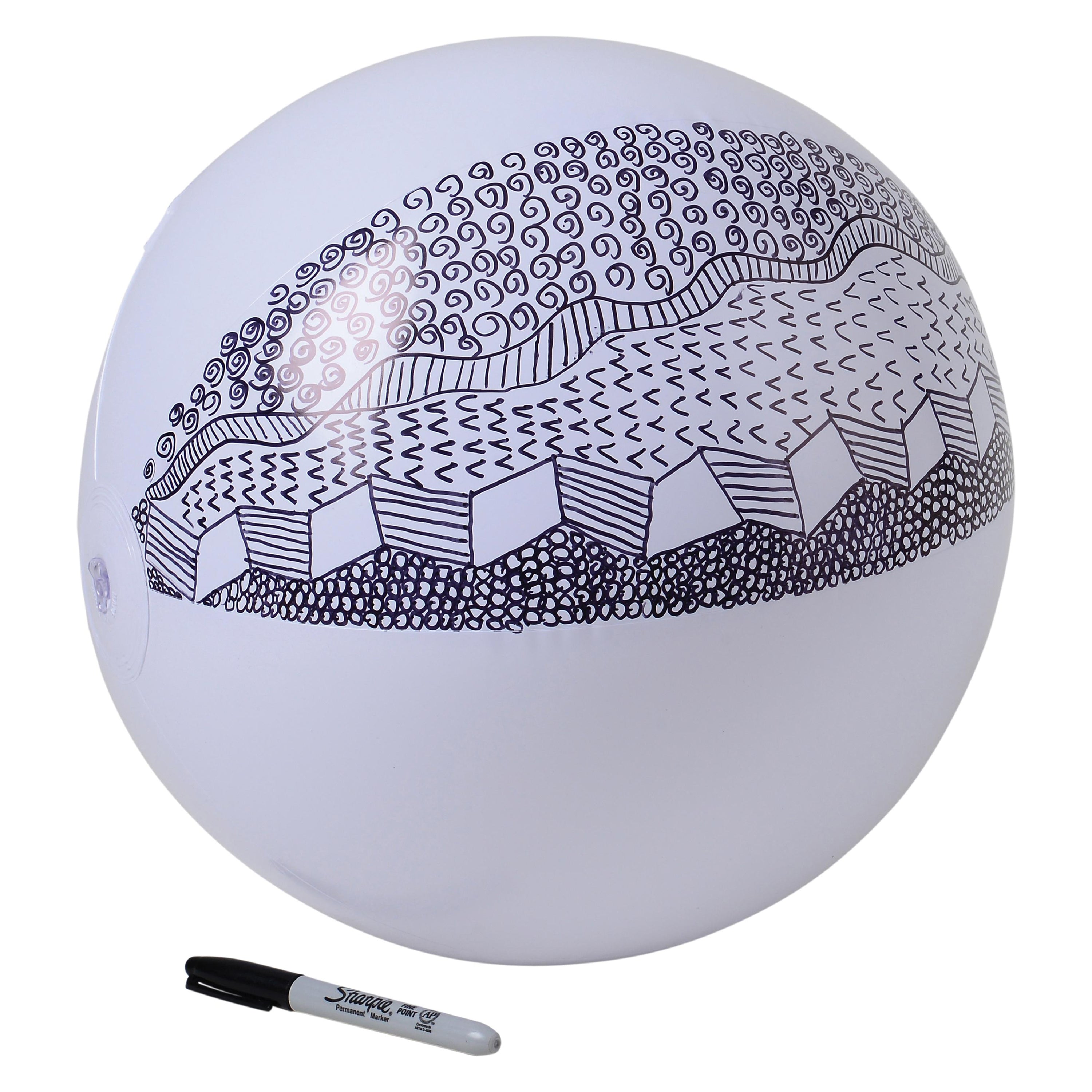 Inflatable Educational Beach Ball – 9" Diameter