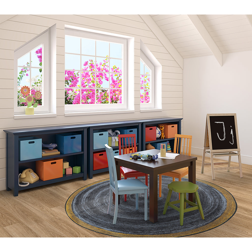 Decorating the playroom with Slate Circular Area Rug