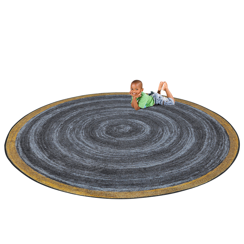 Feeling Natural Slate Circular Area Rug