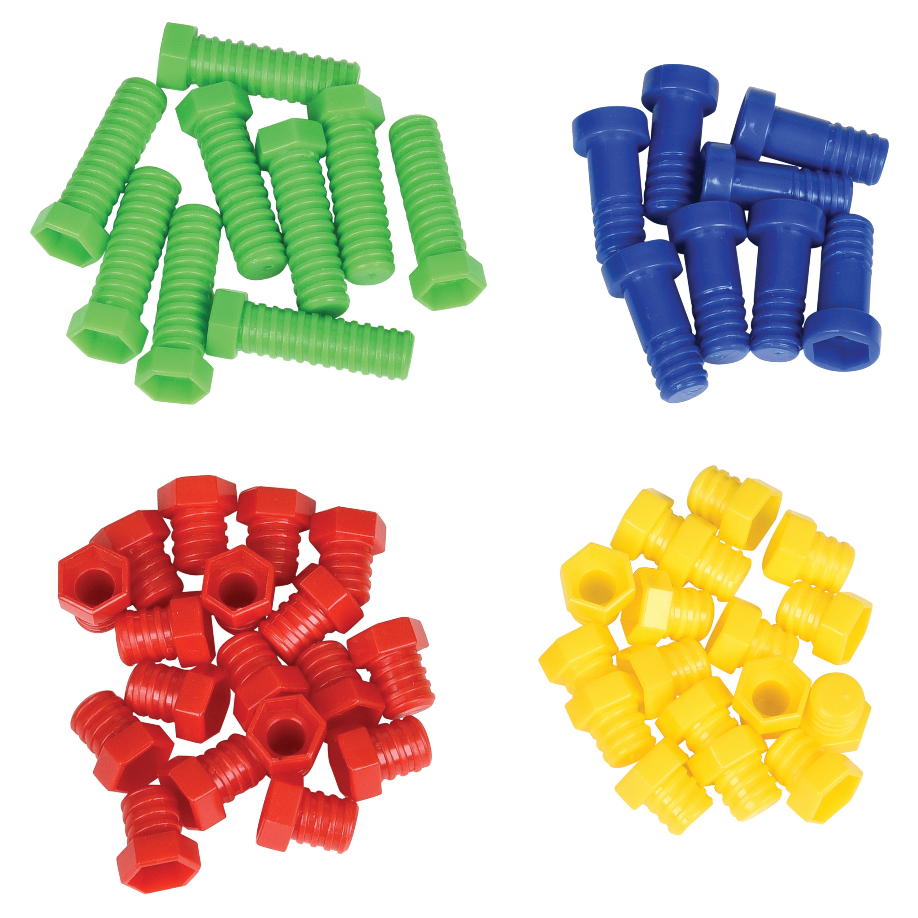 Brightly Colored Nuts & Bolts Construction Builders – Fine Motor & STEM Skill Set