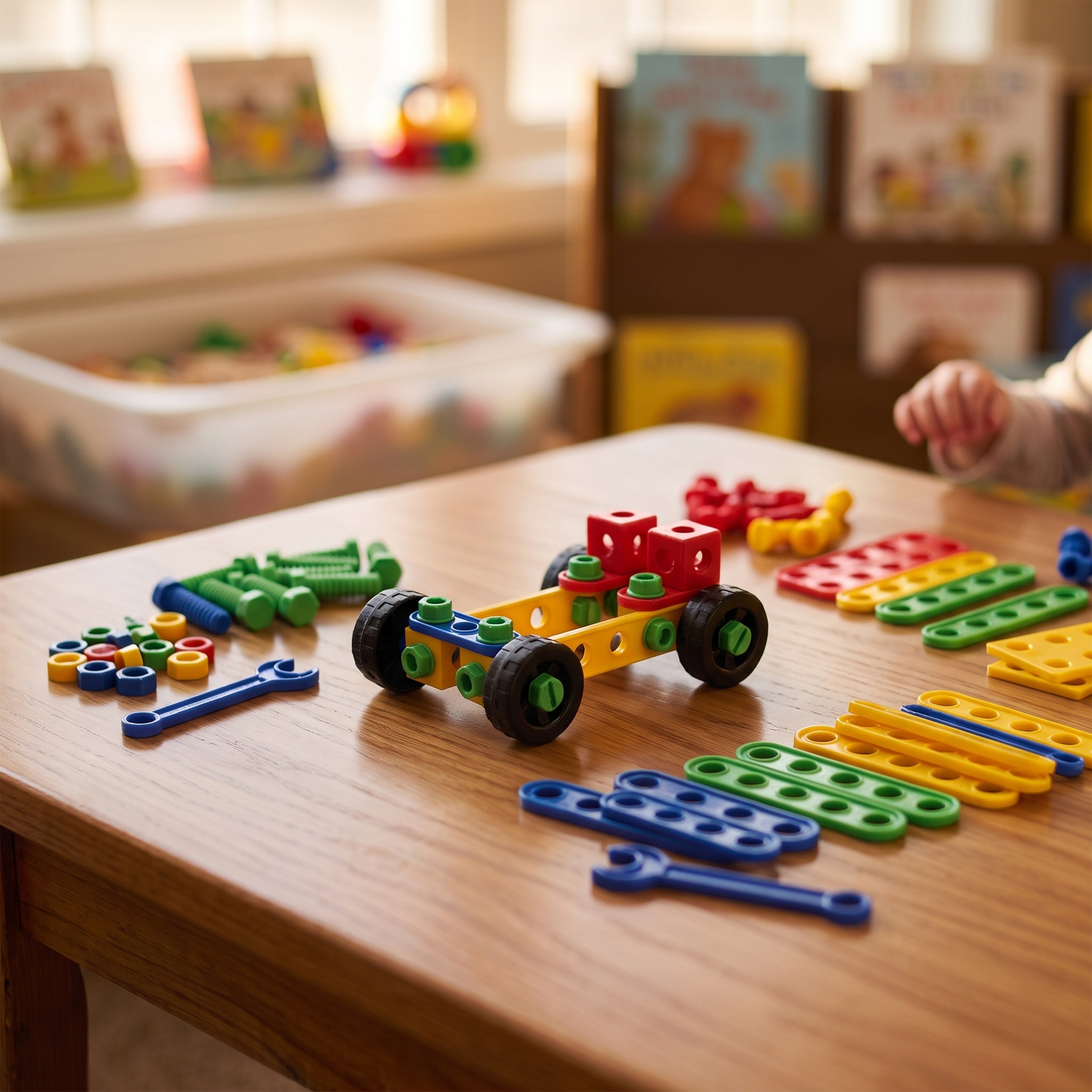 Brightly Colored Nuts & Bolts Construction Builders – Fine Motor & STEM Skill Set