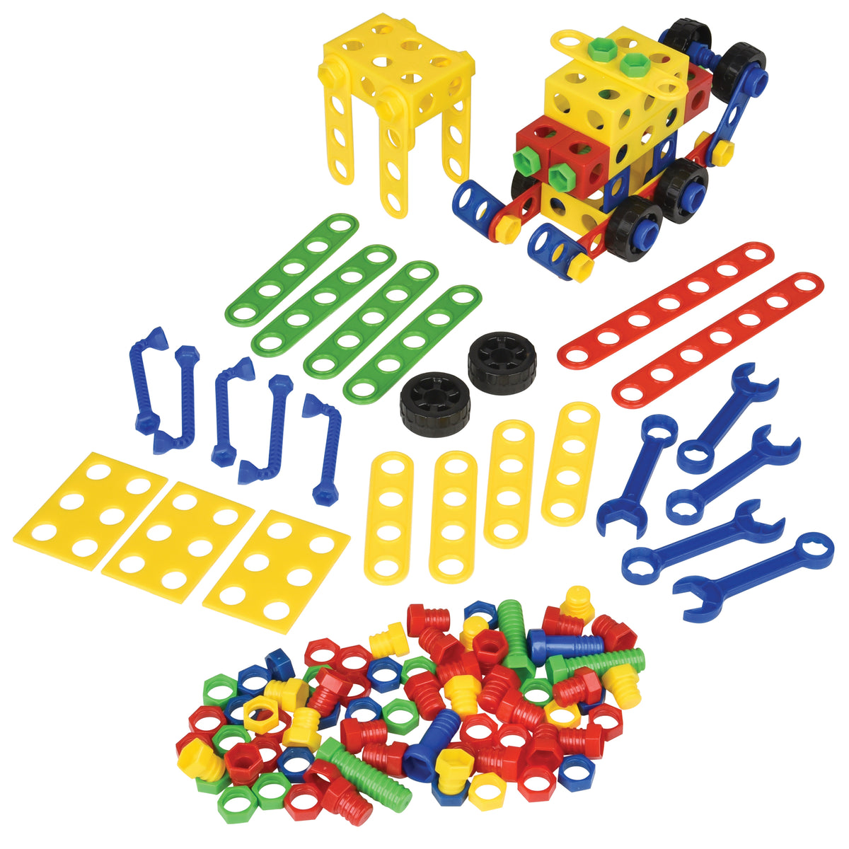 Brightly Colored Nuts & Bolts Construction Builders – Fine Motor & STEM Skill Set