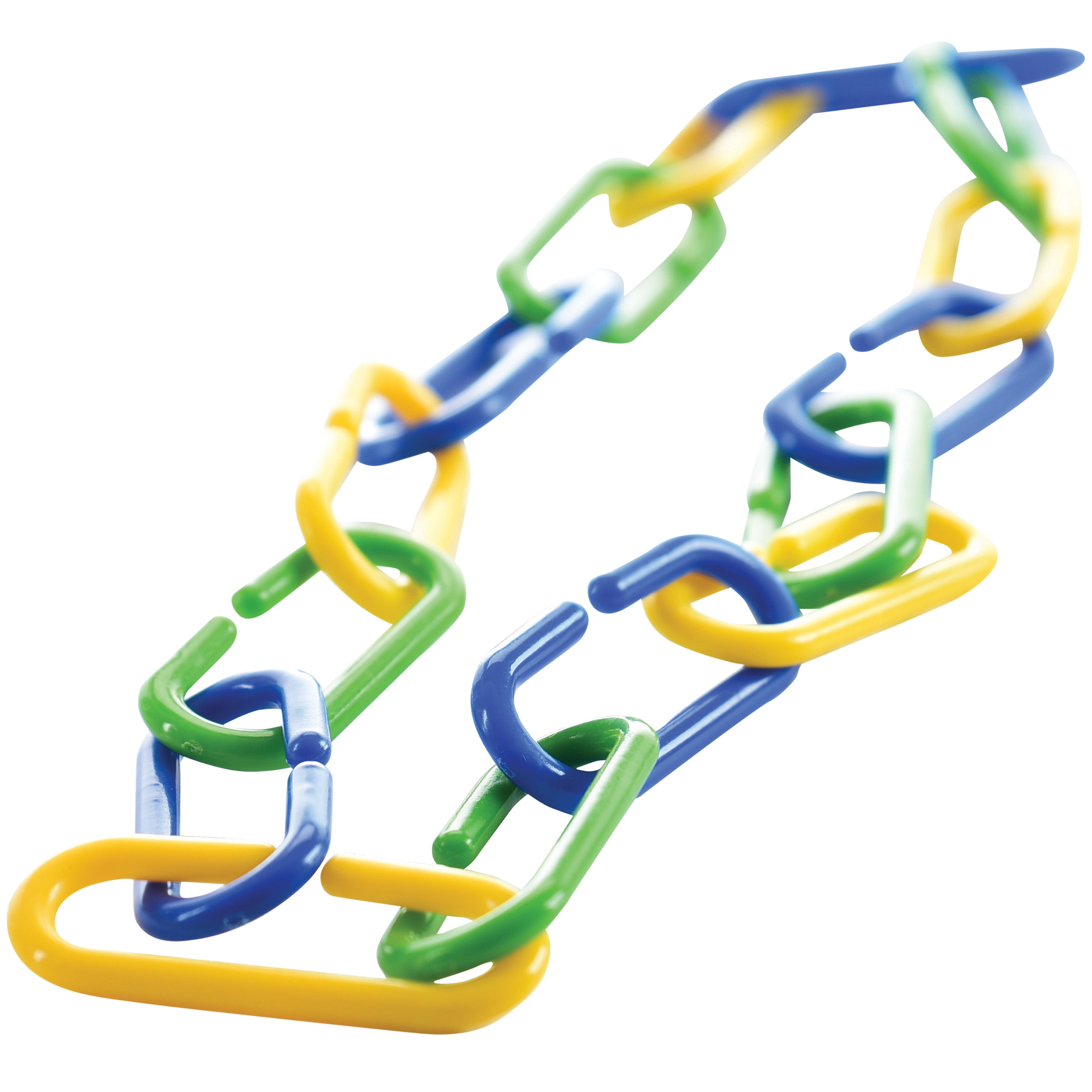 900-Piece Plastic C-Clip Chain Links – Multicolor Learning & DIY Connectors