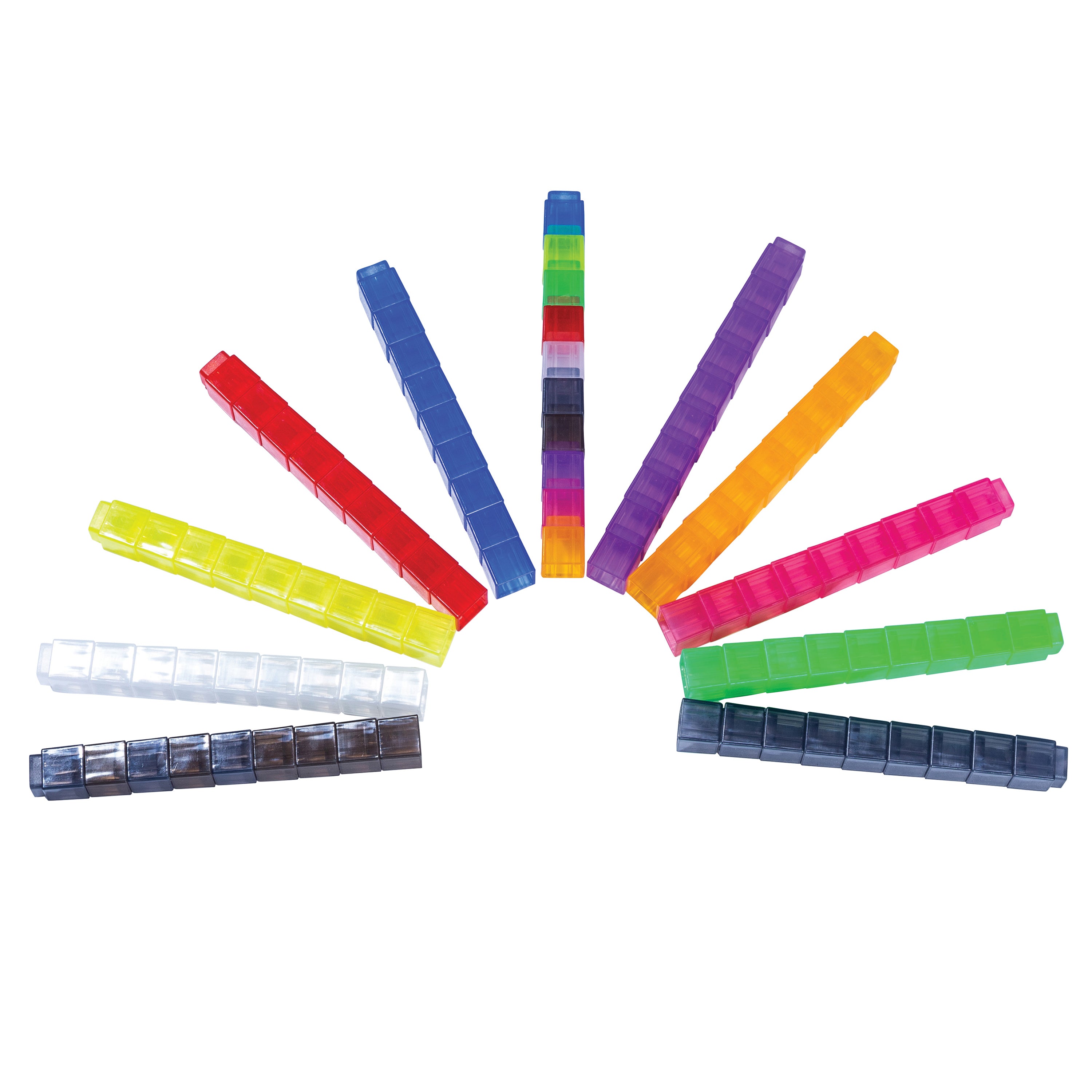 Translucent Stacking Counting Cubes Set of 100