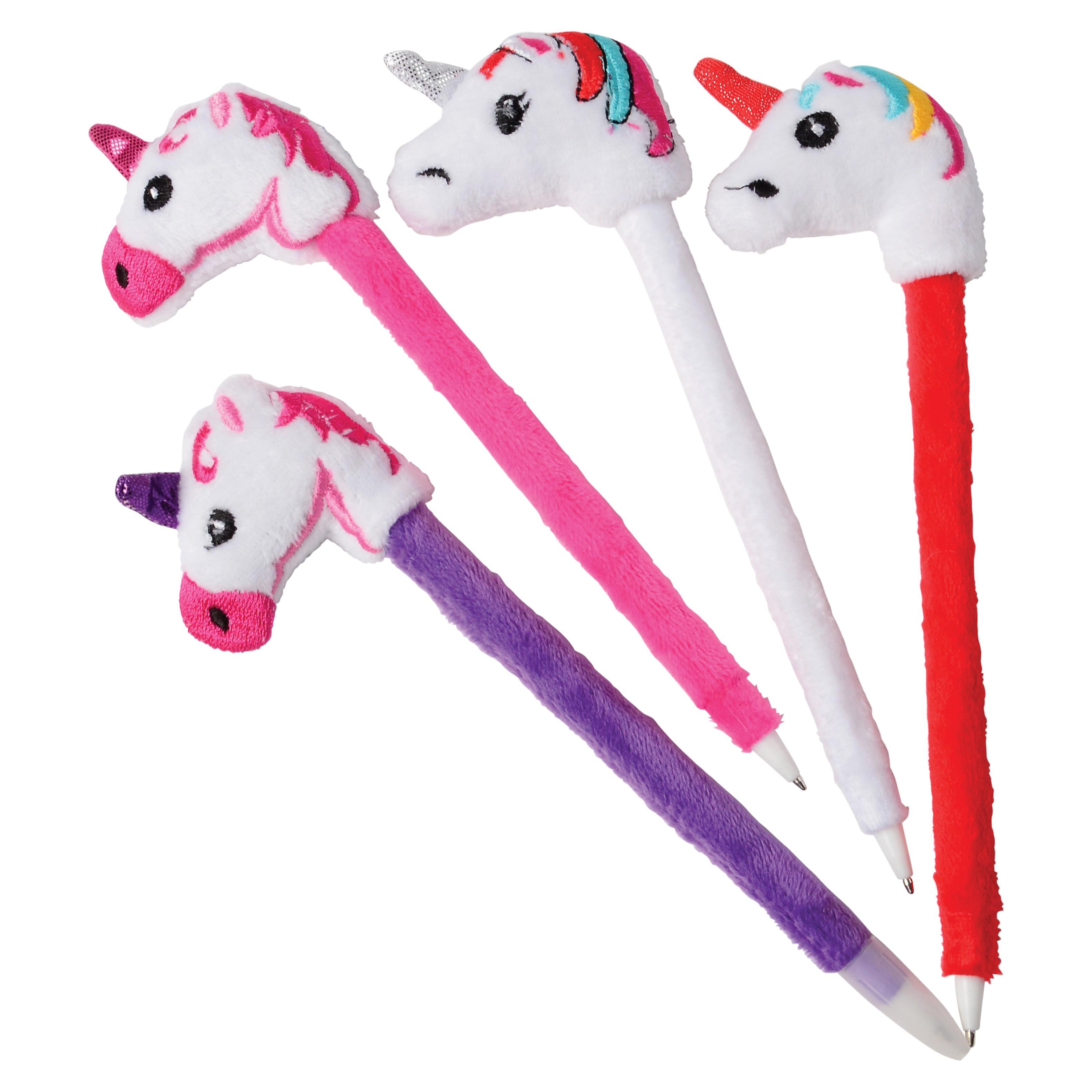 Sensory Soft Plush Unicorn Pen - Set of 12