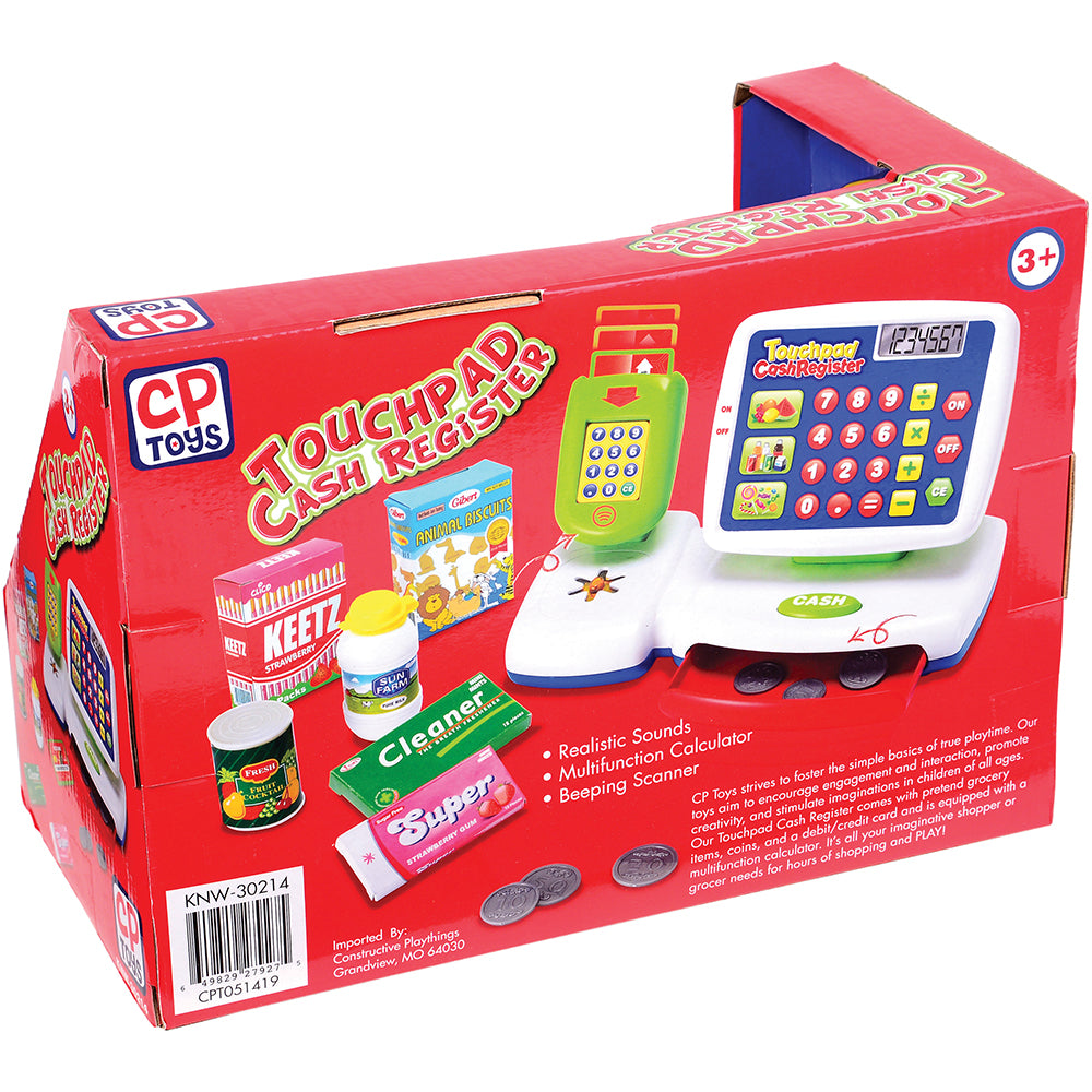 Touchpad Cash Register | Interactive Playset with Calculator & Accessories